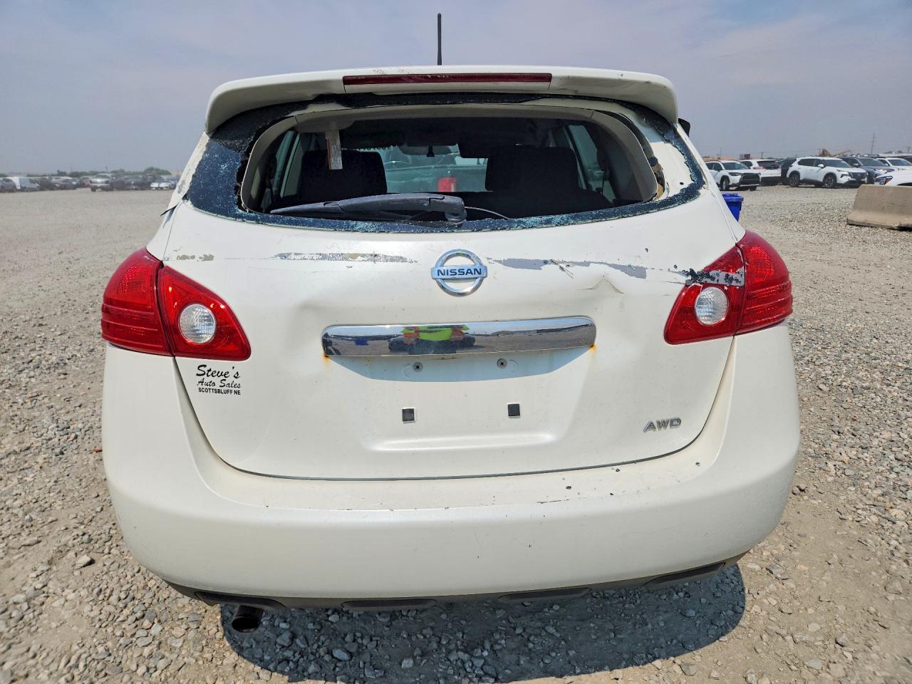 2013 Nissan Rogue S White vin: JN8AS5MV7DW117650
