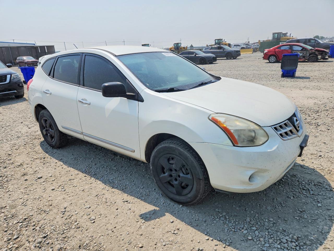 2013 Nissan Rogue S White vin: JN8AS5MV7DW117650