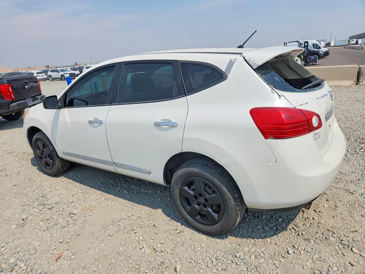 2013 Nissan Rogue S White vin: JN8AS5MV7DW117650