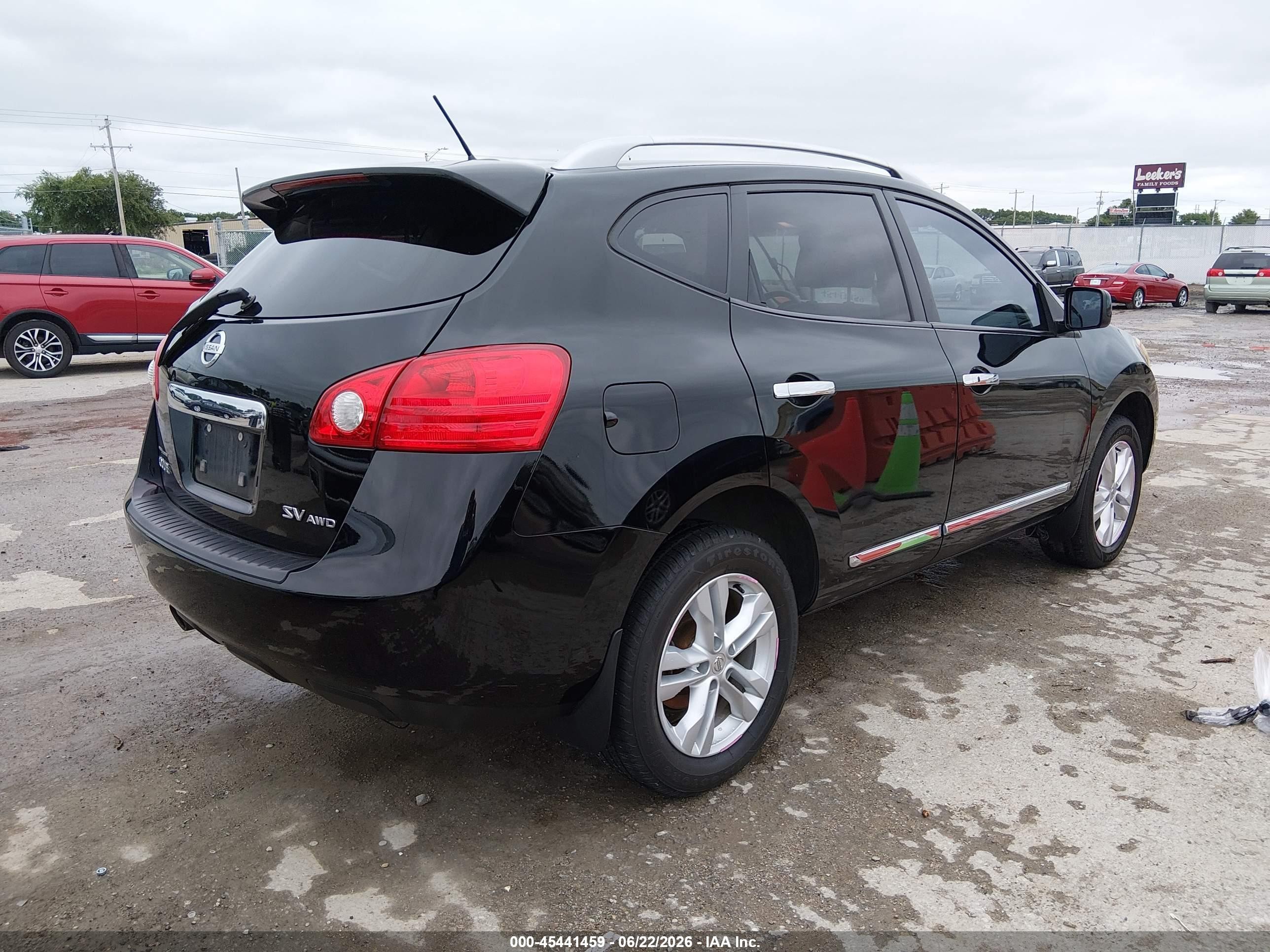 2013 Nissan Rogue Sv Black vin: JN8AS5MV7DW120970