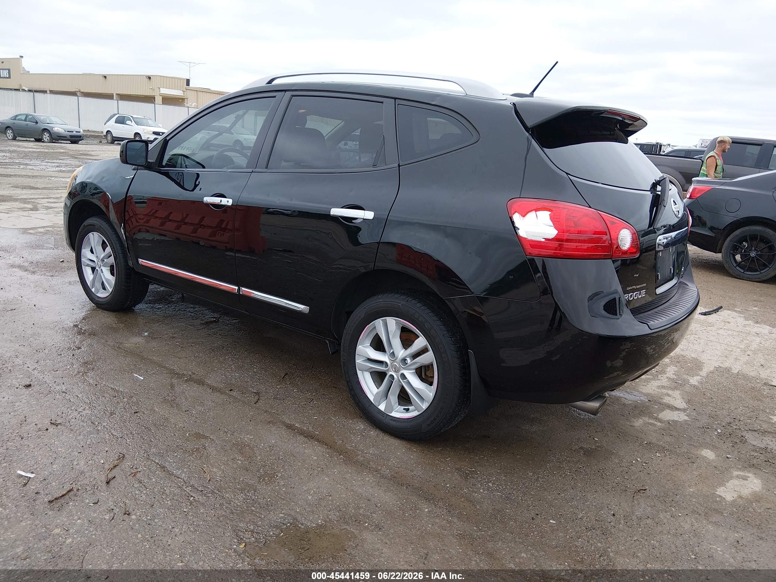 2013 Nissan Rogue Sv Black vin: JN8AS5MV7DW120970