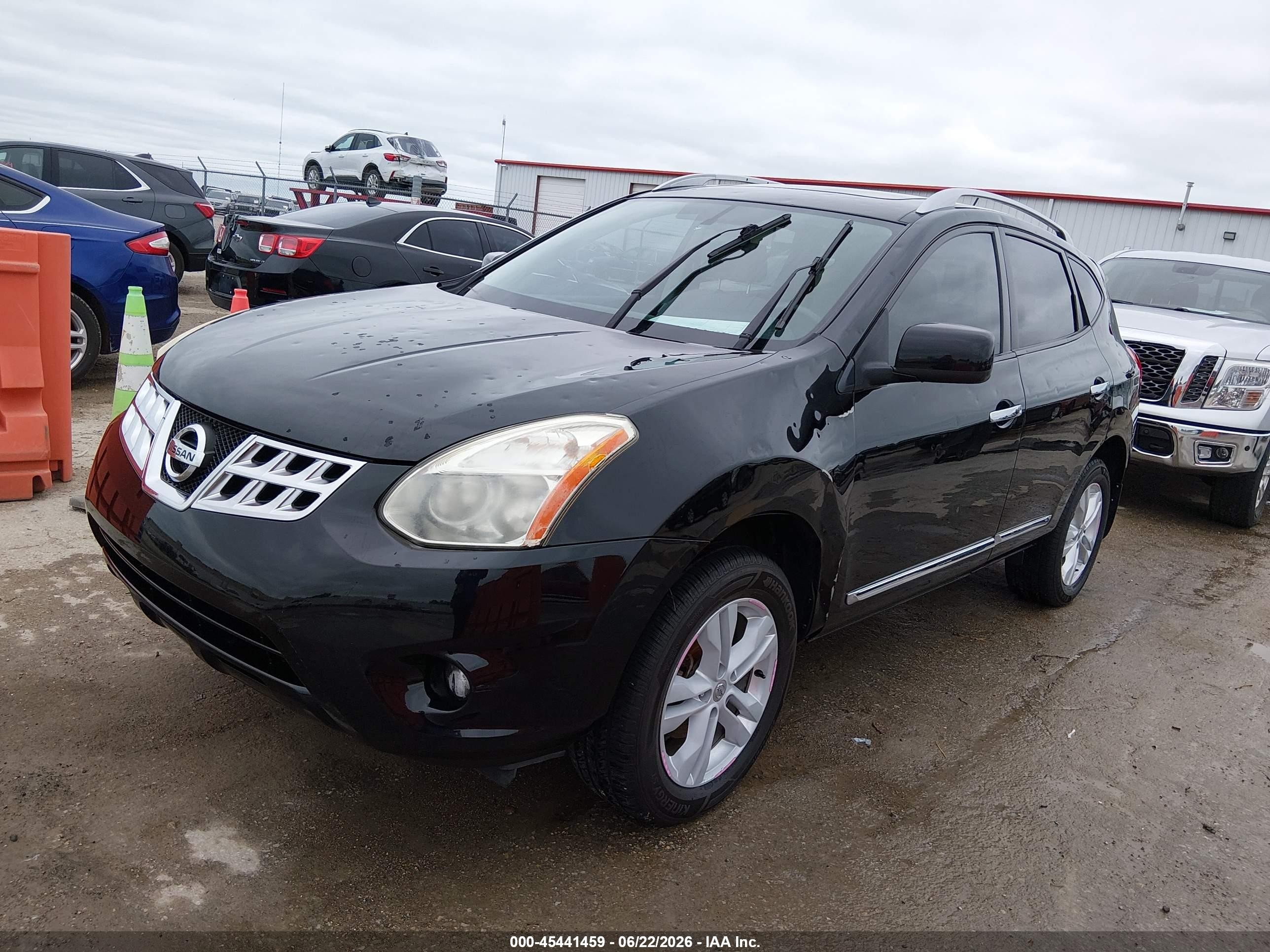 2013 Nissan Rogue Sv Black vin: JN8AS5MV7DW120970