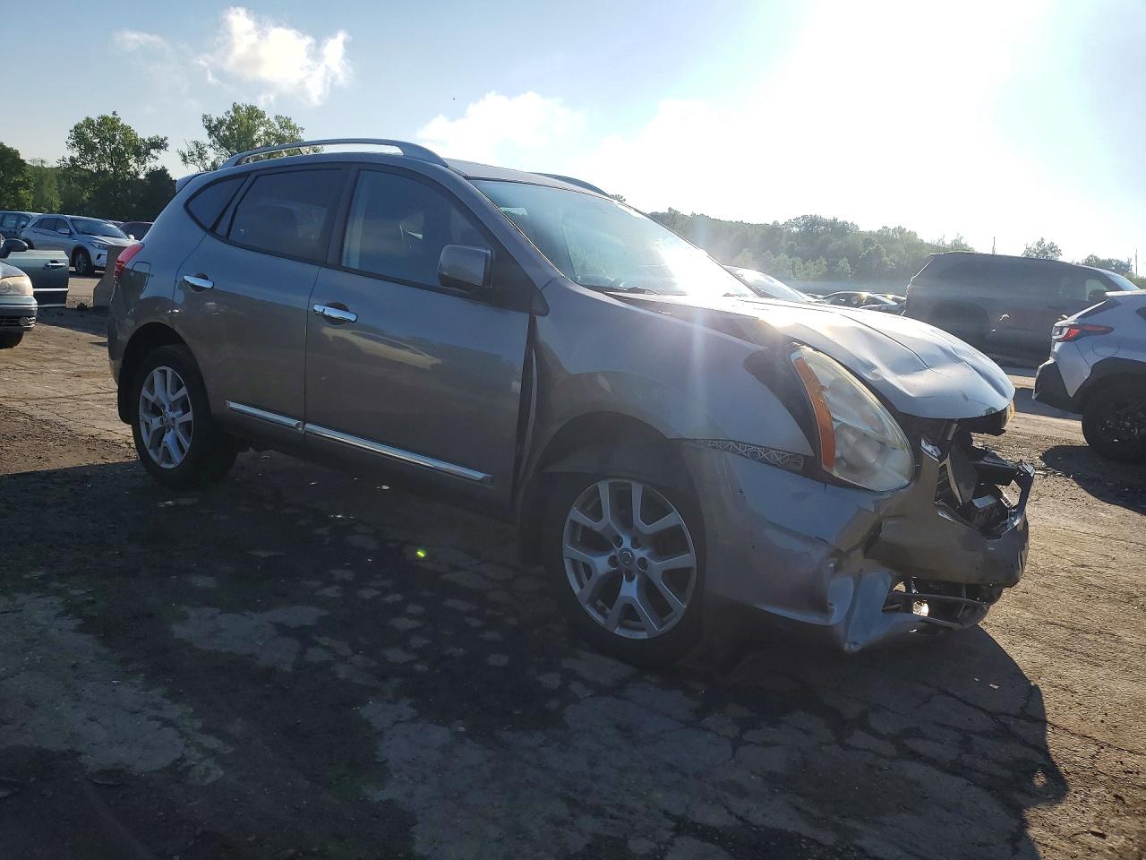 2013 Nissan Rogue S/sv Gray vin: JN8AS5MV7DW122346