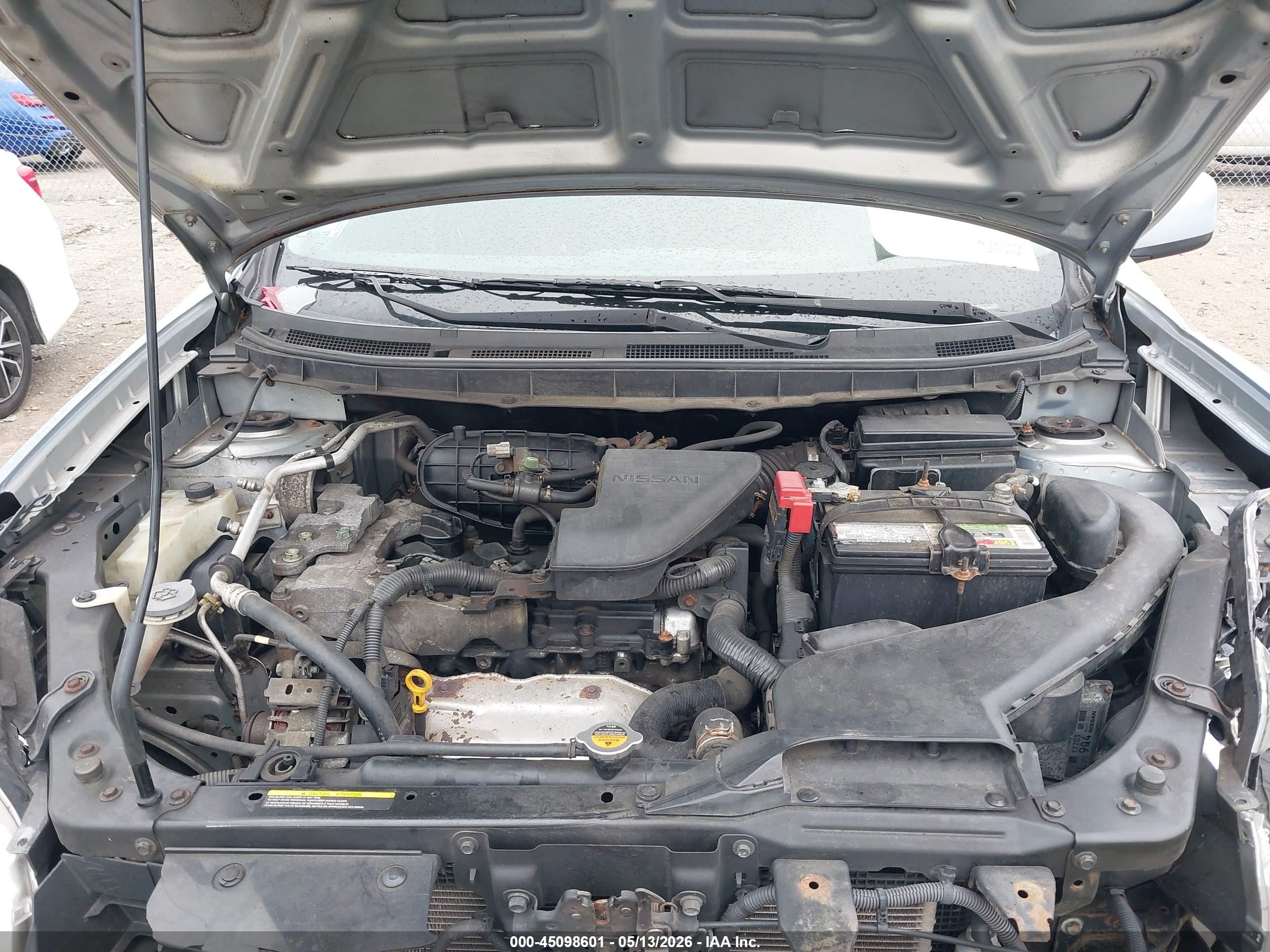 2013 Nissan Rogue S Silver vin: JN8AS5MV7DW123996
