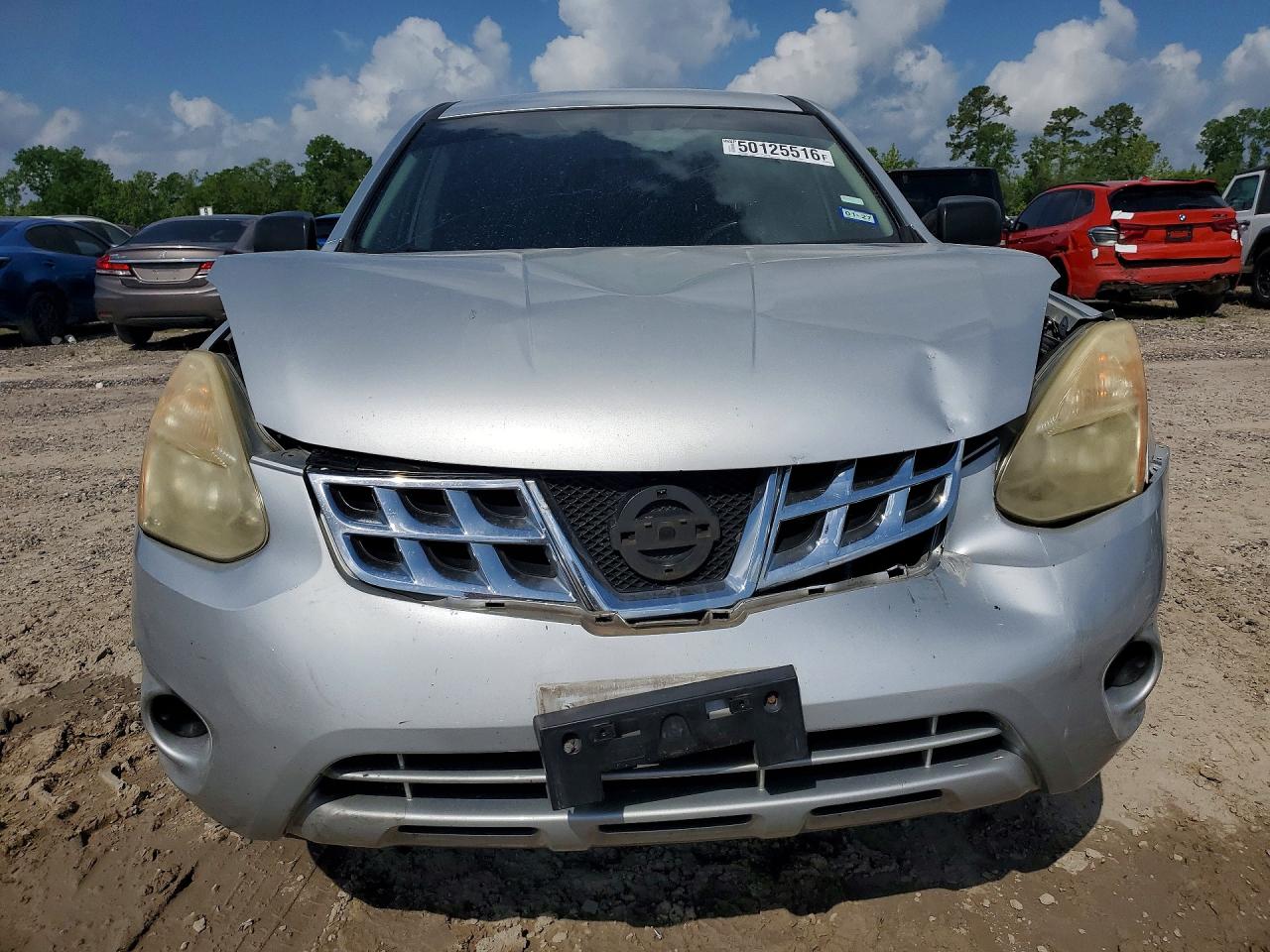 2013 Nissan Rogue S Silver vin: JN8AS5MV7DW125344