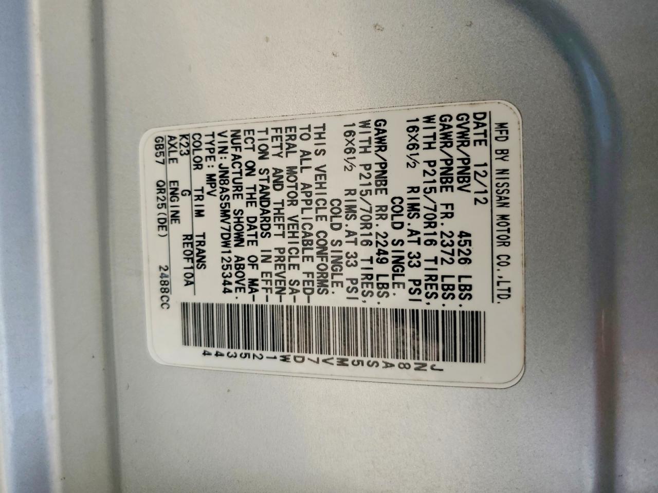 2013 Nissan Rogue S Silver vin: JN8AS5MV7DW125344