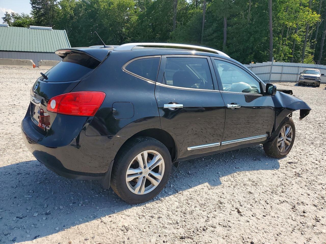 2013 Nissan Rogue S Black vin: JN8AS5MV7DW133119