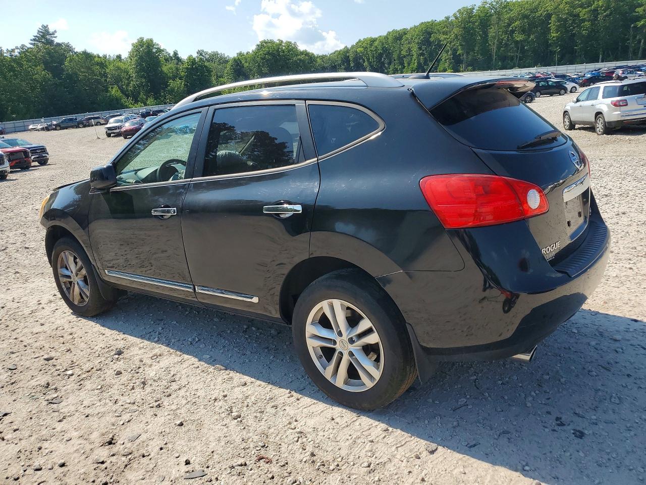 2013 Nissan Rogue S Black vin: JN8AS5MV7DW133119