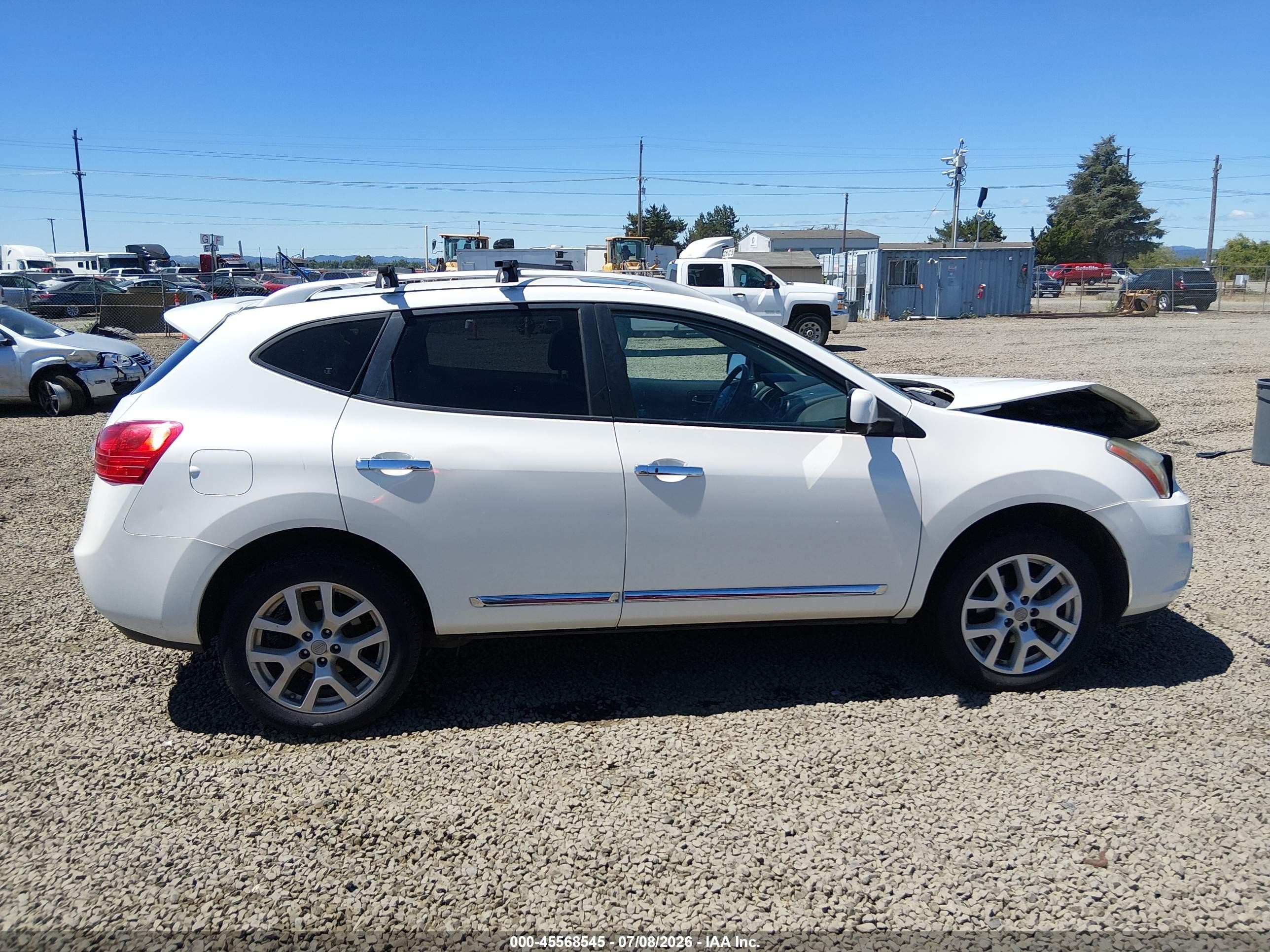 2013 Nissan Rogue Sv W/sl Pkg White vin: JN8AS5MV7DW149109