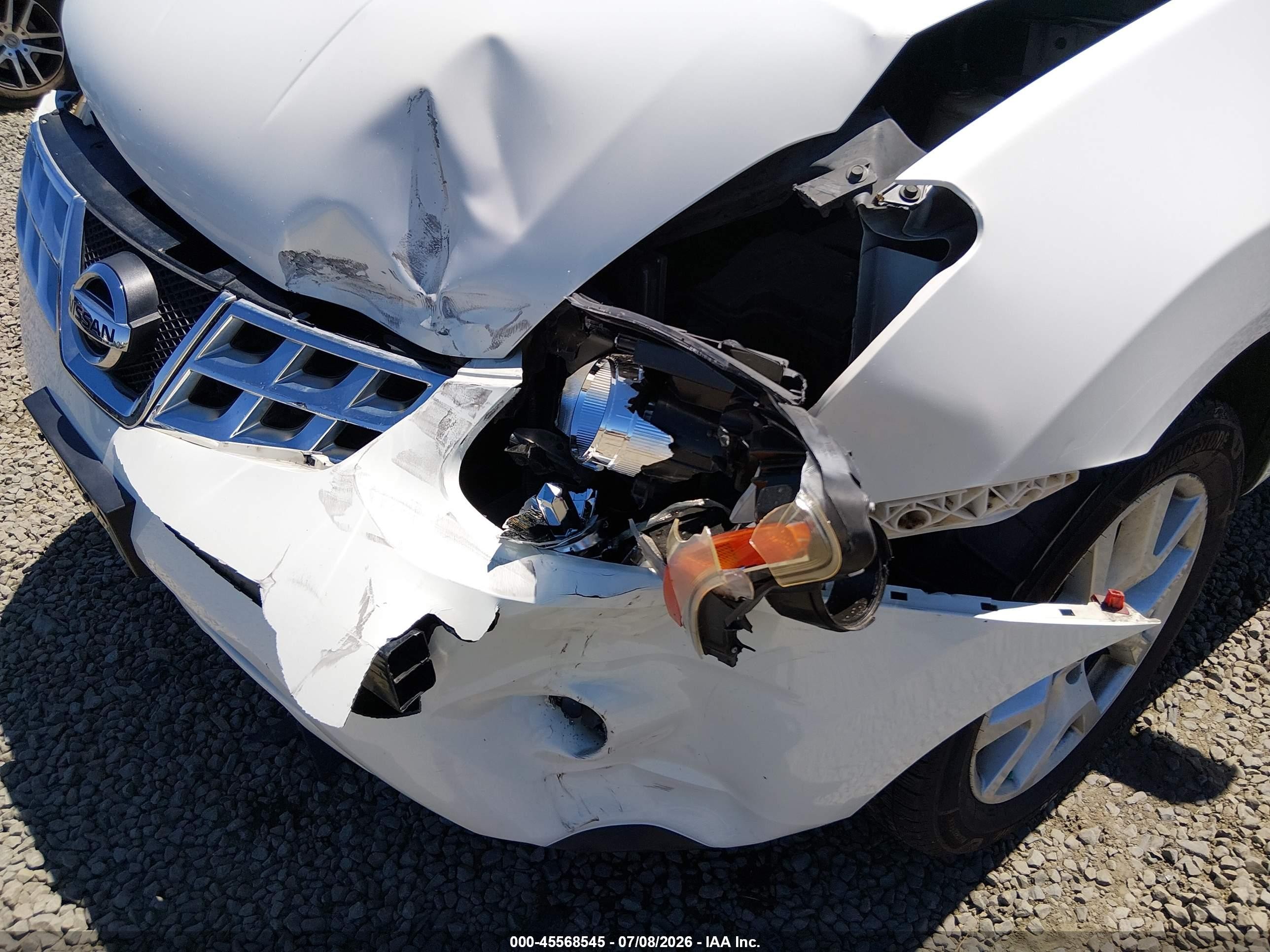 2013 Nissan Rogue Sv W/sl Pkg White vin: JN8AS5MV7DW149109