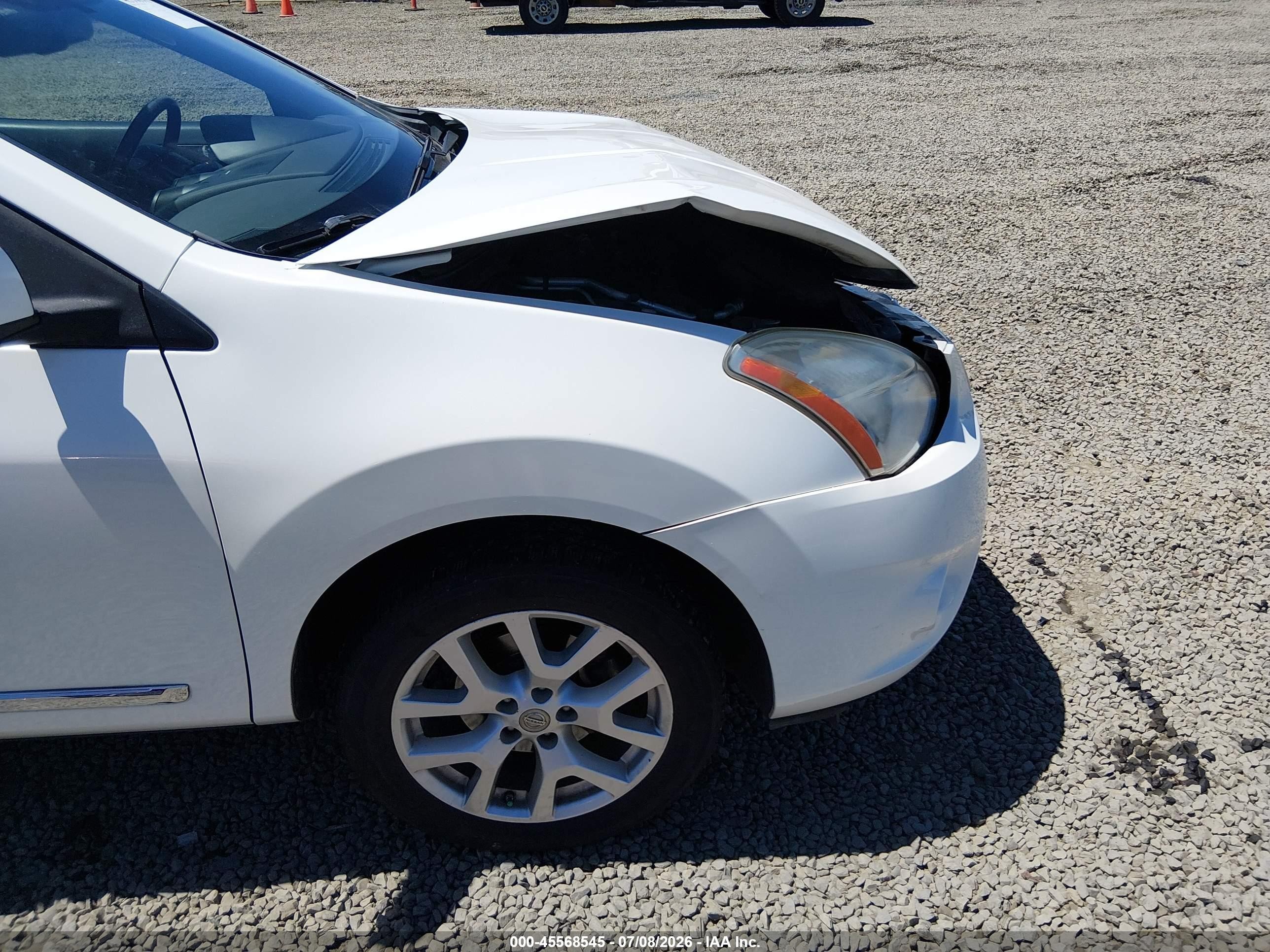 2013 Nissan Rogue Sv W/sl Pkg White vin: JN8AS5MV7DW149109