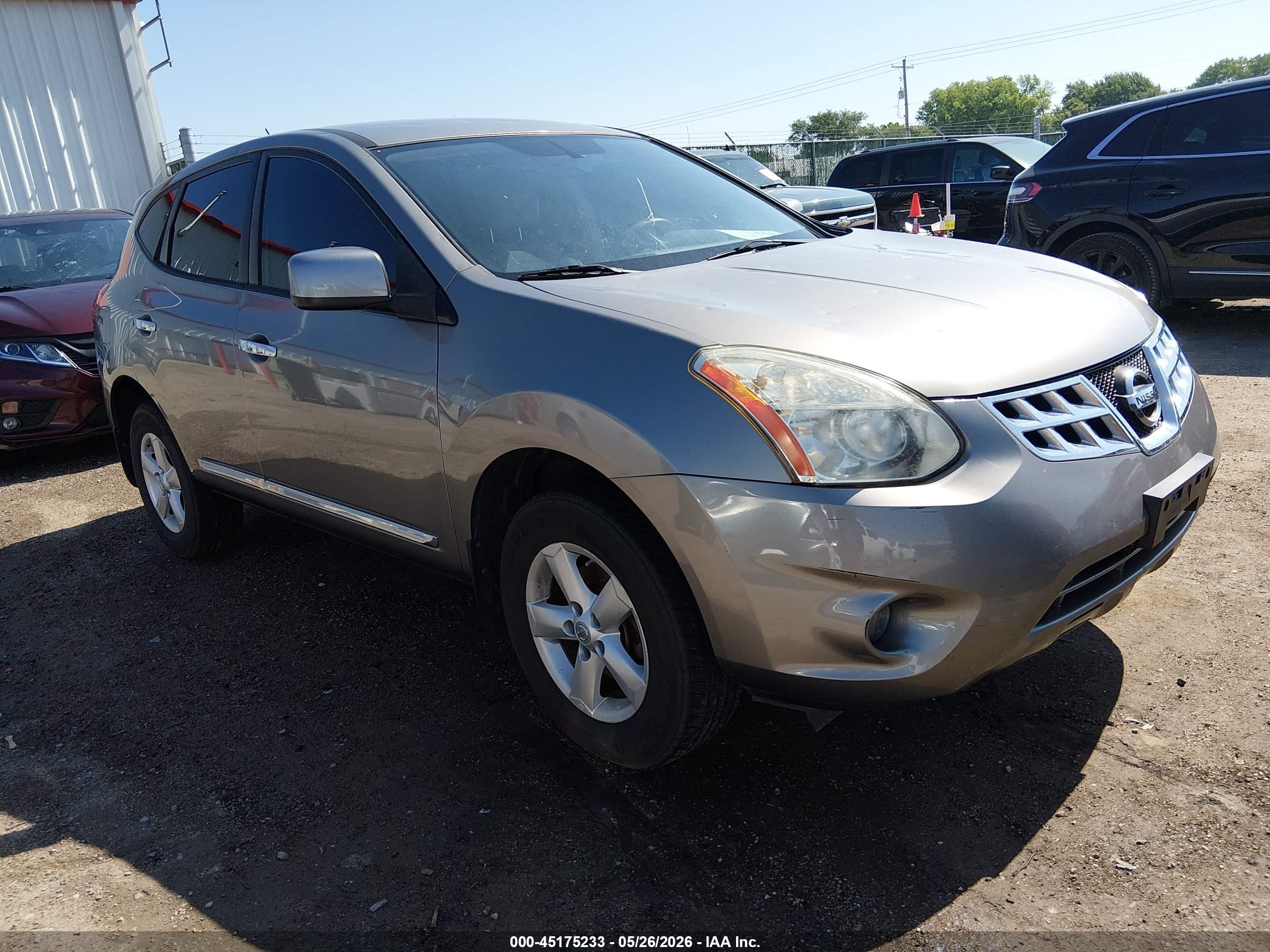 2013 Nissan Rogue S Gray vin: JN8AS5MV7DW150969