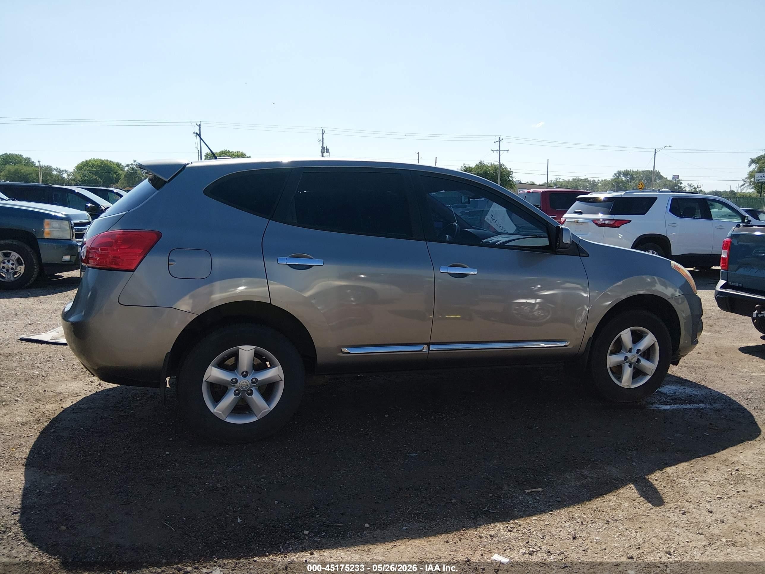 2013 Nissan Rogue S Gray vin: JN8AS5MV7DW150969