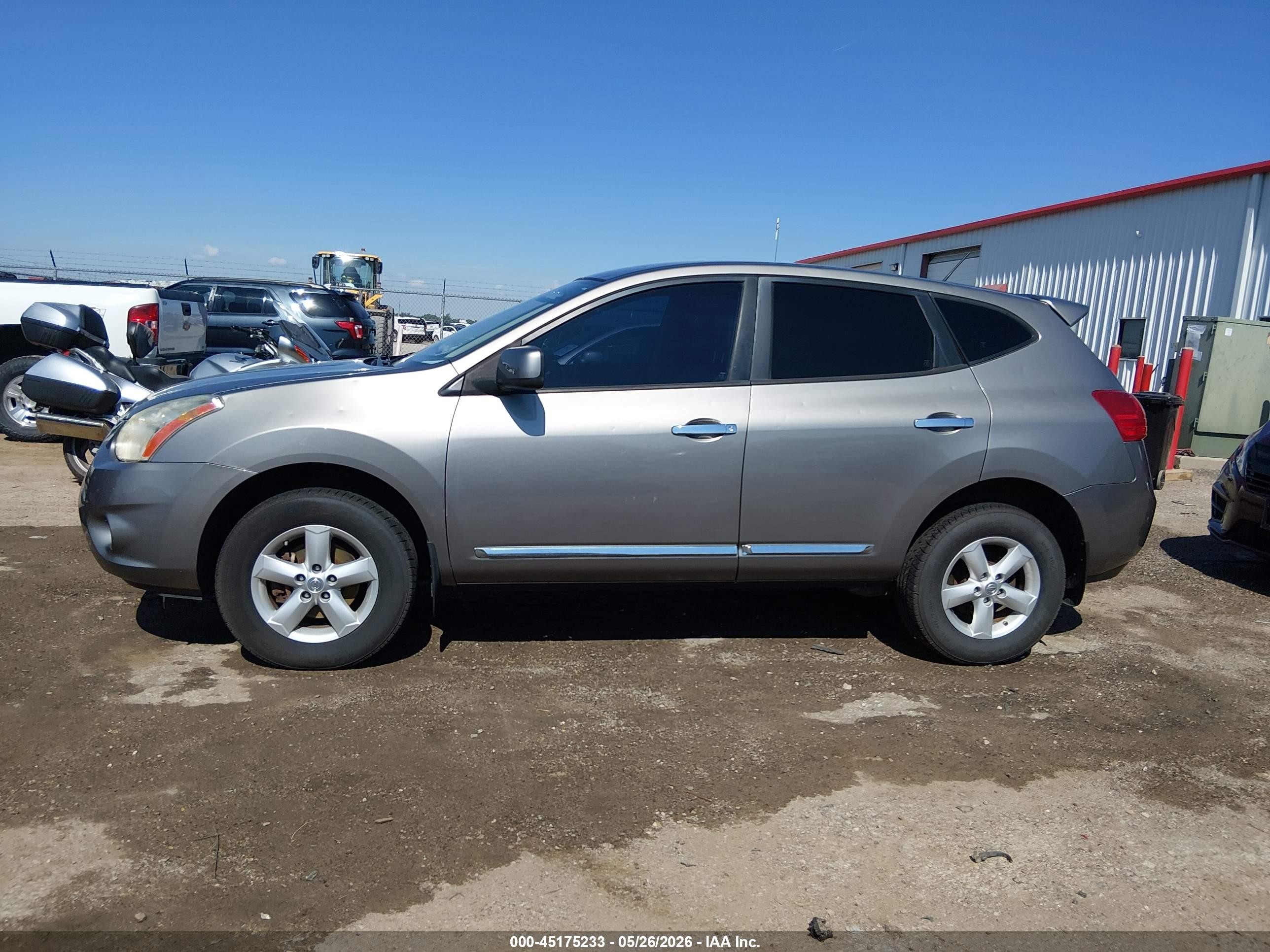 2013 Nissan Rogue S Gray vin: JN8AS5MV7DW150969