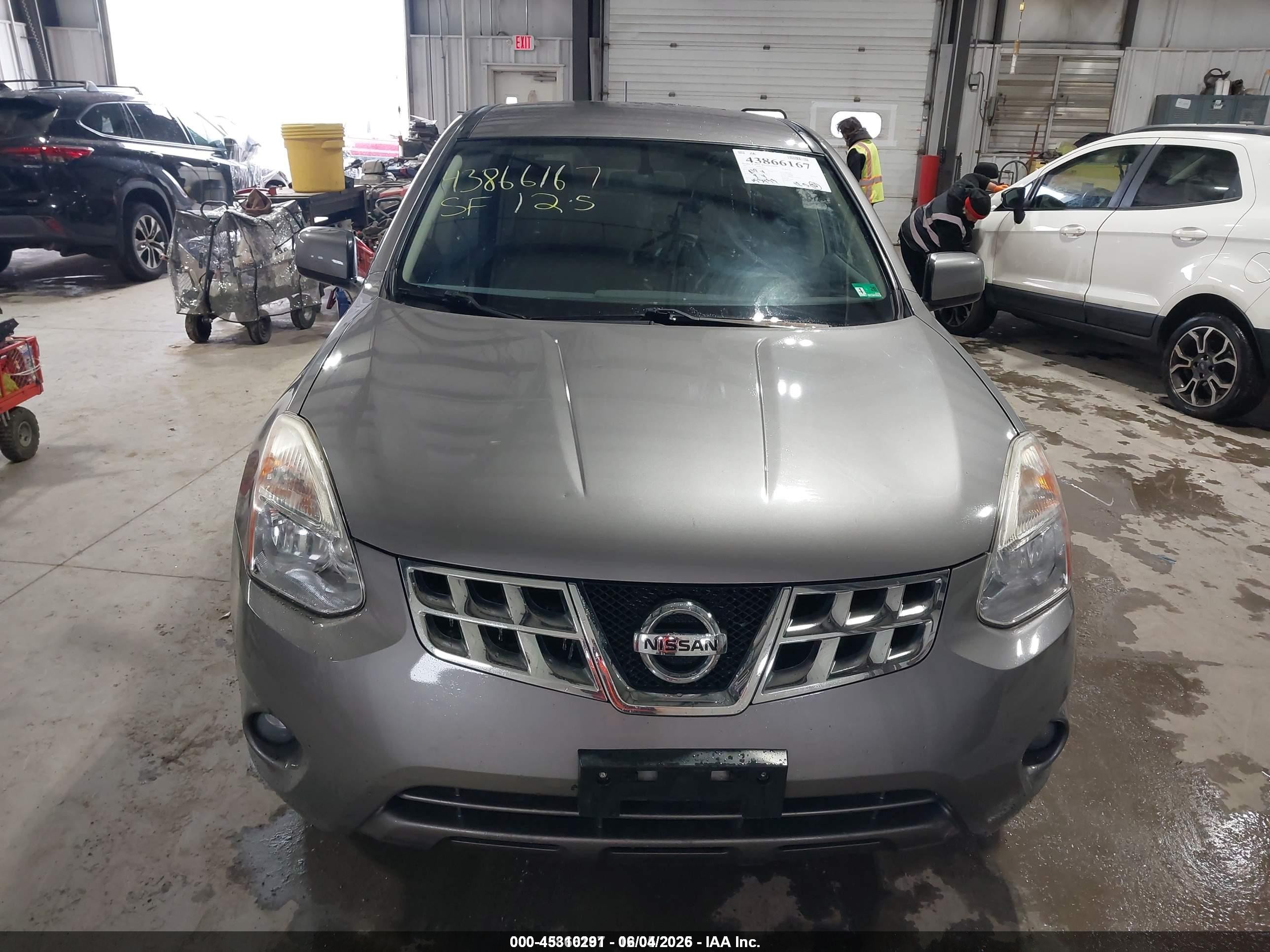 2013 Nissan Rogue S Серый vin: JN8AS5MV7DW602144
