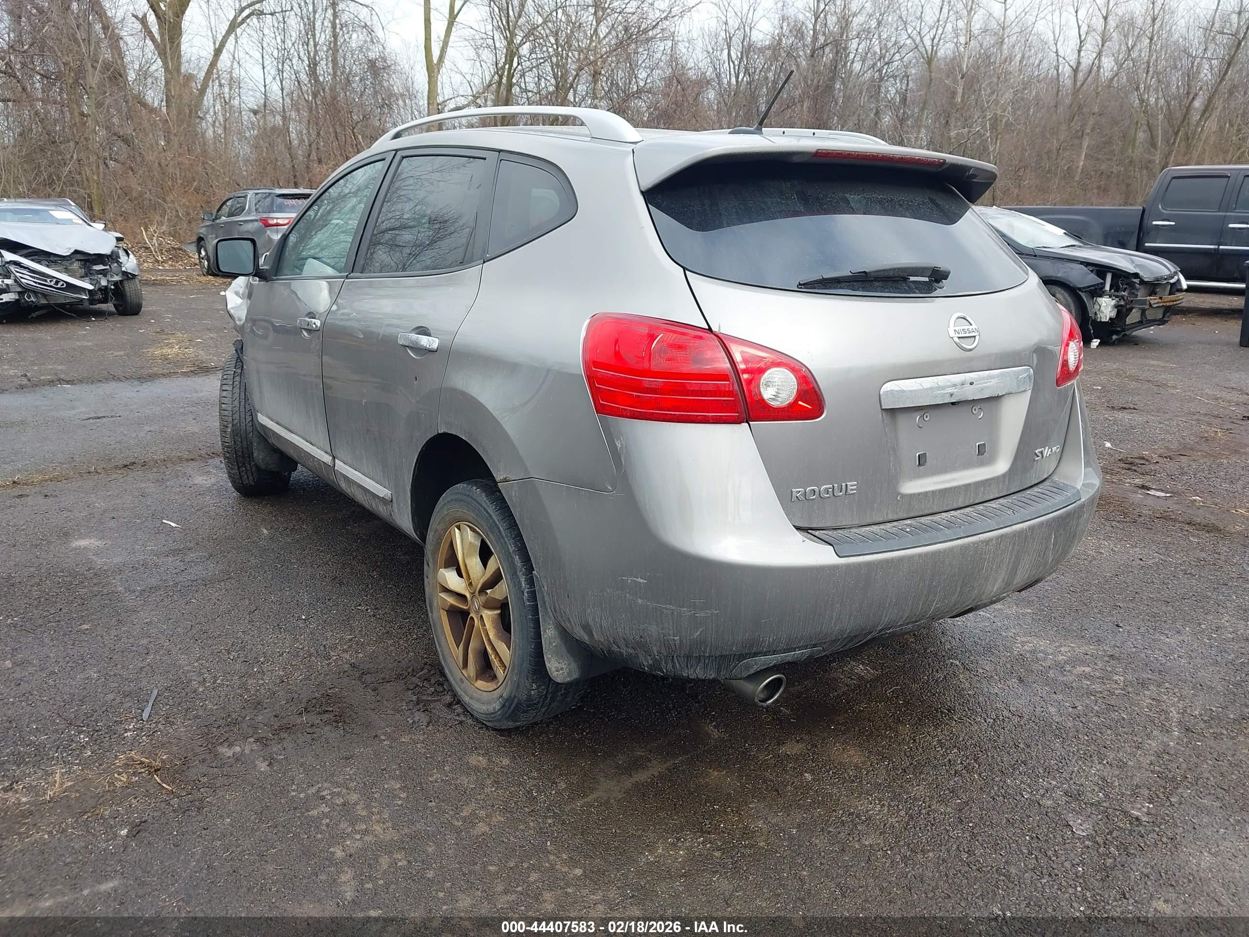 2013 Nissan Rogue Sv Gray vin: JN8AS5MV7DW606324