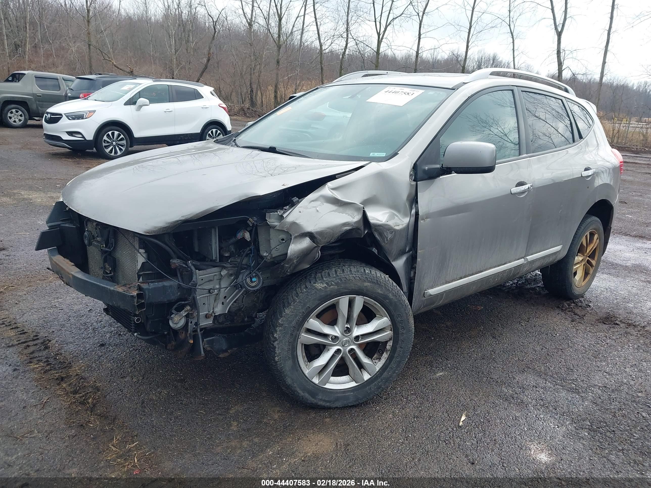 2013 Nissan Rogue Sv Gray vin: JN8AS5MV7DW606324