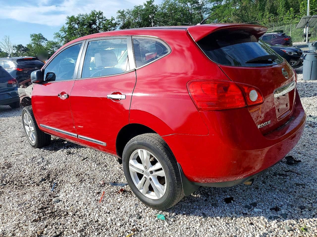 2013 Nissan Rogue S Red vin: JN8AS5MV7DW610096