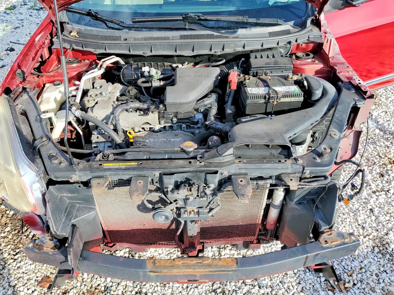 2013 Nissan Rogue S Red vin: JN8AS5MV7DW610096