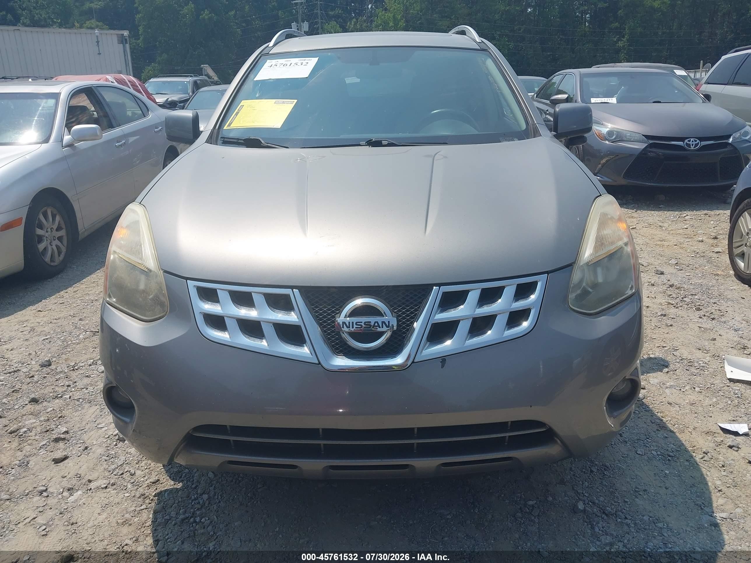 2013 Nissan Rogue Sv Gray vin: JN8AS5MV7DW620479