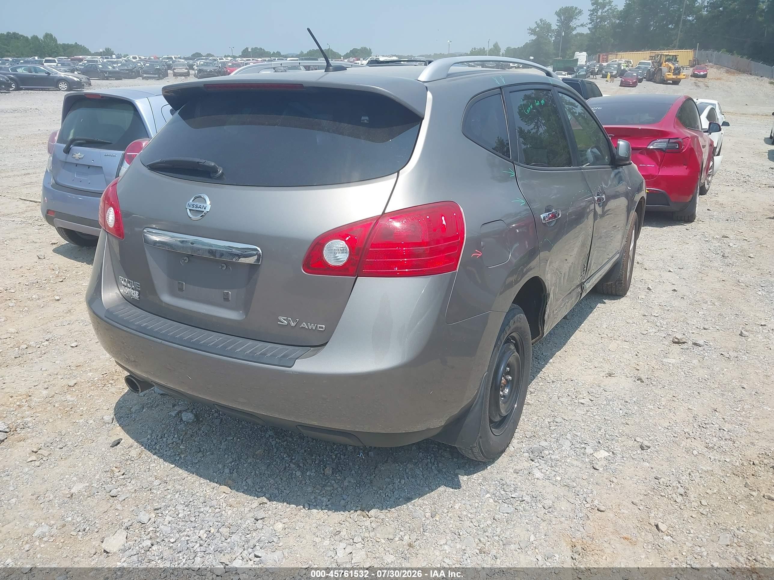 2013 Nissan Rogue Sv Gray vin: JN8AS5MV7DW620479
