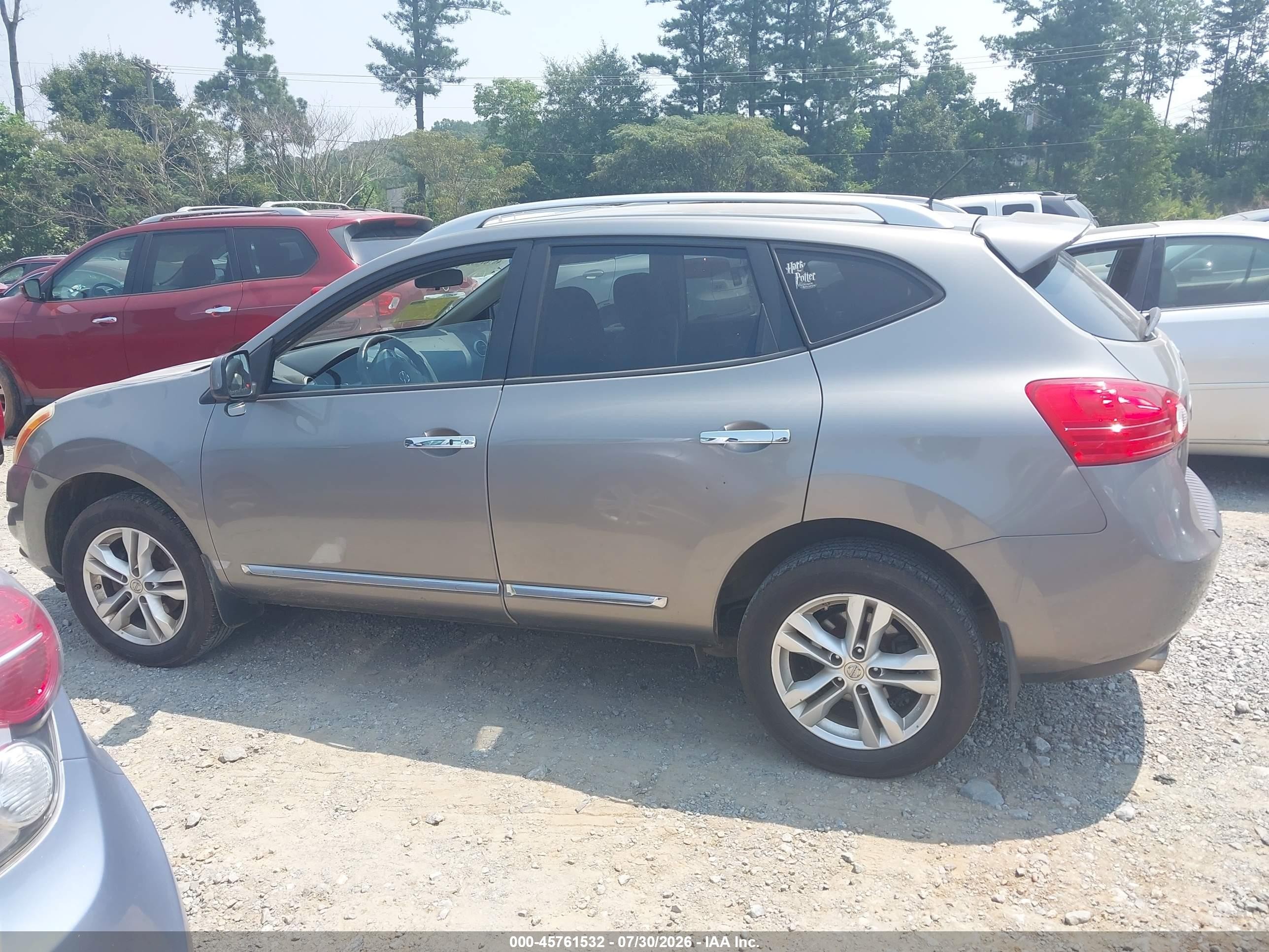 2013 Nissan Rogue Sv Gray vin: JN8AS5MV7DW620479