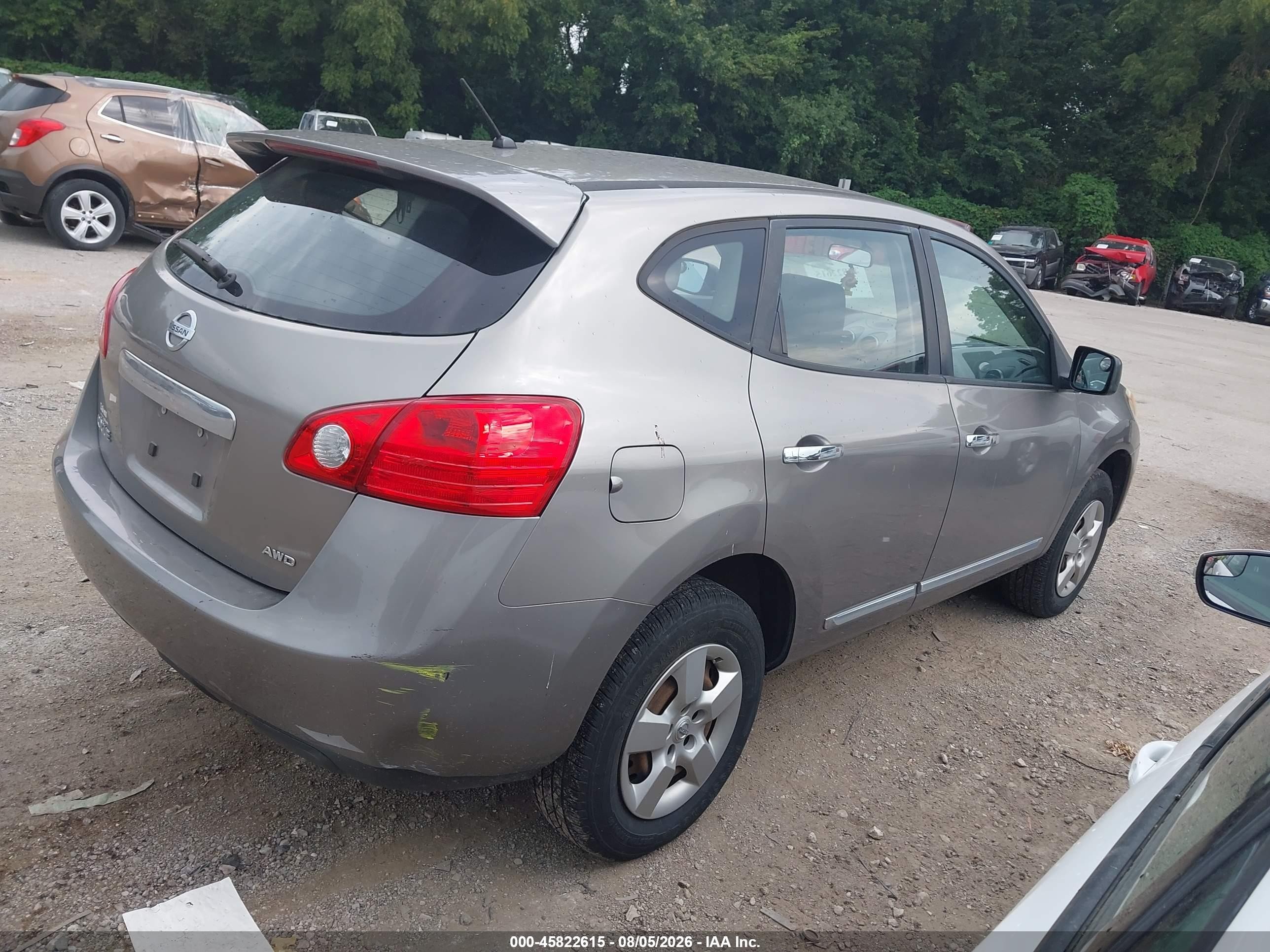 2013 Nissan Rogue S Gray vin: JN8AS5MV7DW625729