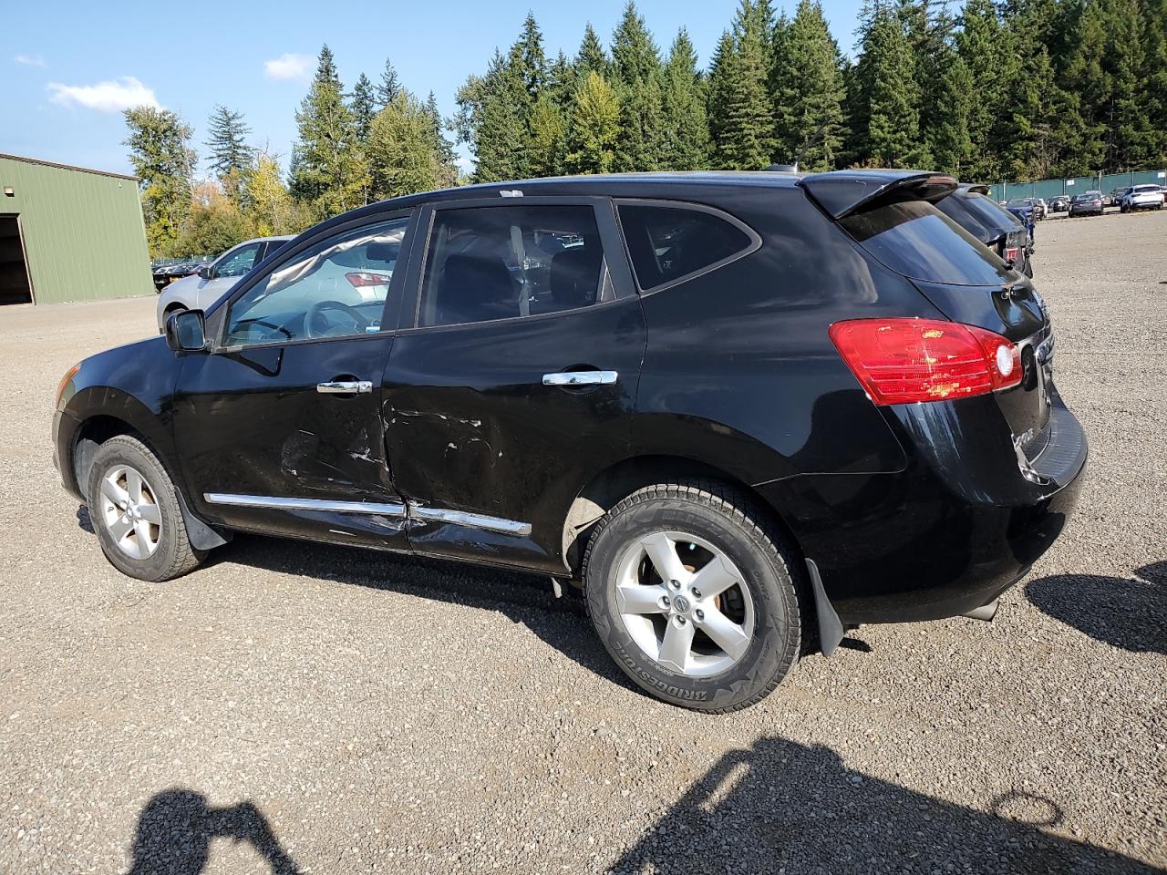 2013 Nissan Rogue S Black vin: JN8AS5MV7DW627545