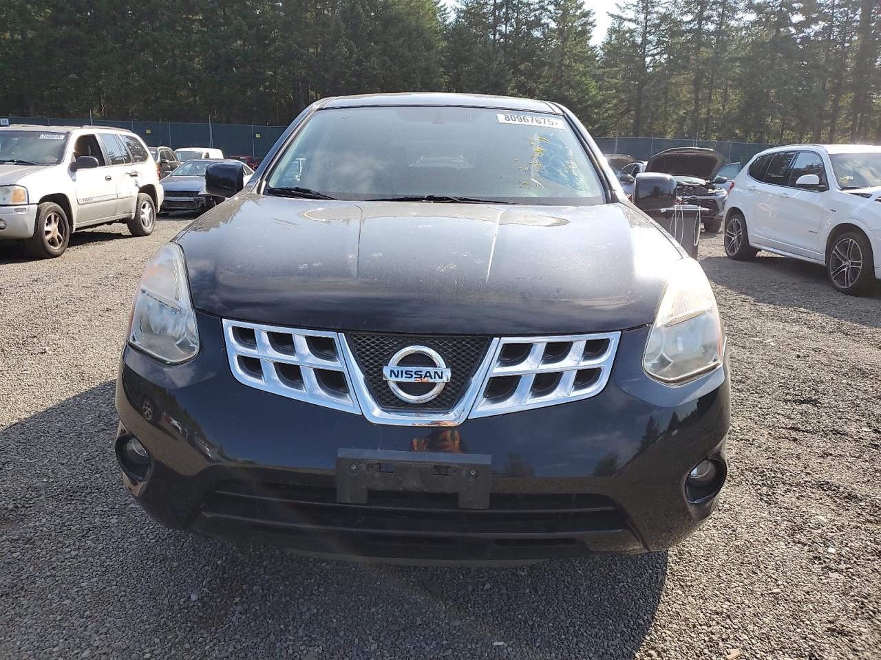 2013 Nissan Rogue S Black vin: JN8AS5MV7DW627545