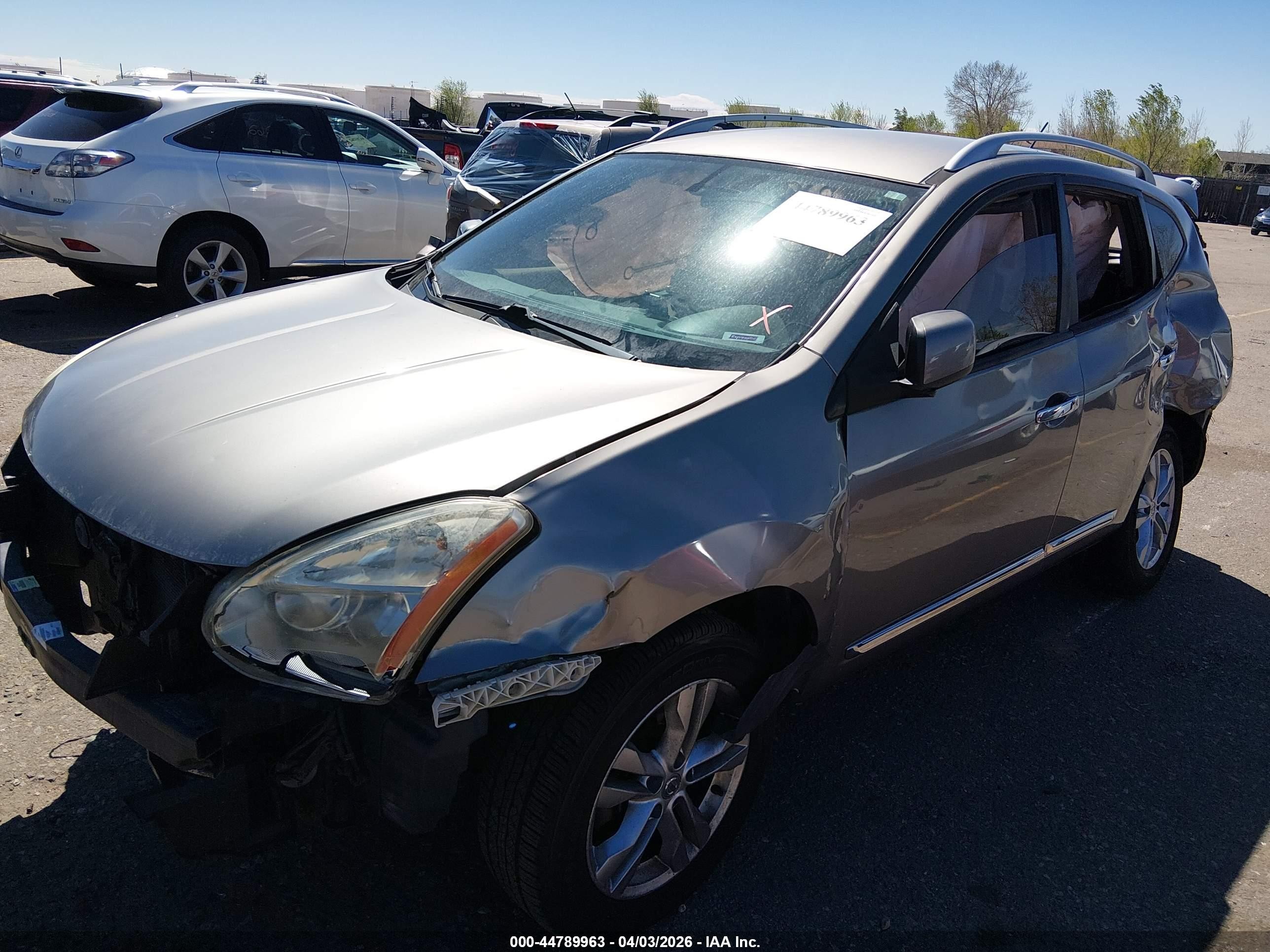2013 Nissan Rogue Sv Серый vin: JN8AS5MV7DW634544