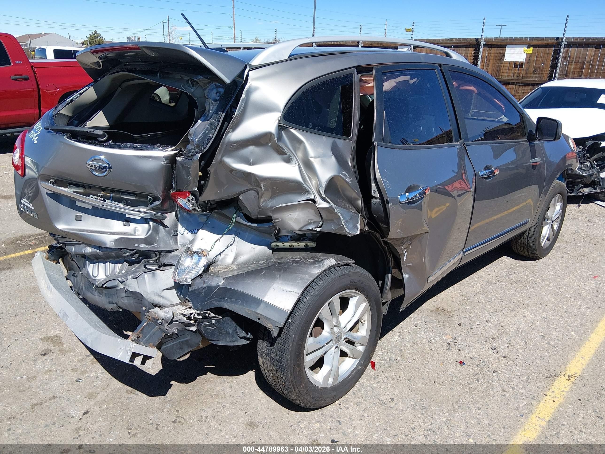 2013 Nissan Rogue Sv Серый vin: JN8AS5MV7DW634544