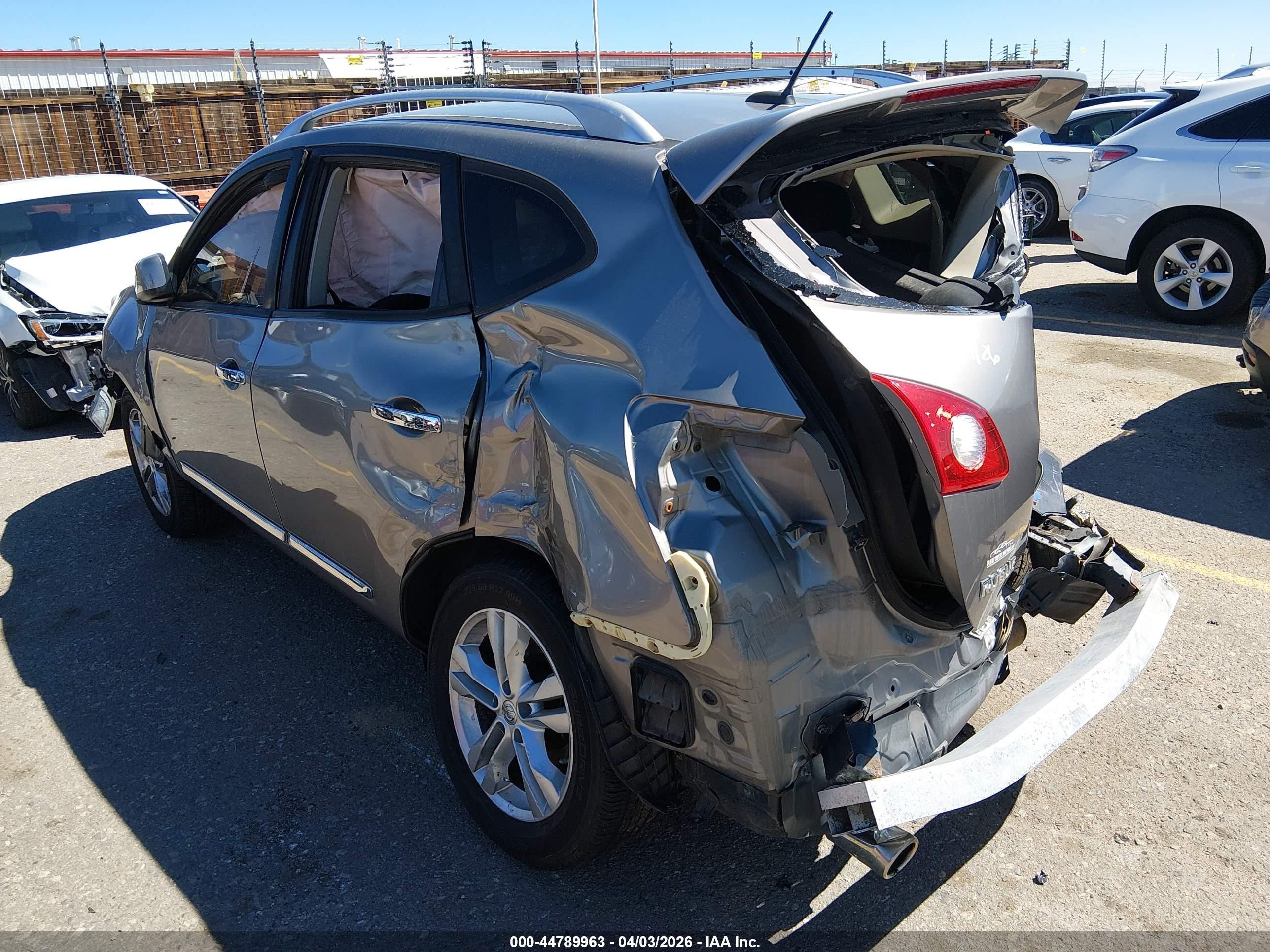 2013 Nissan Rogue Sv Серый vin: JN8AS5MV7DW634544