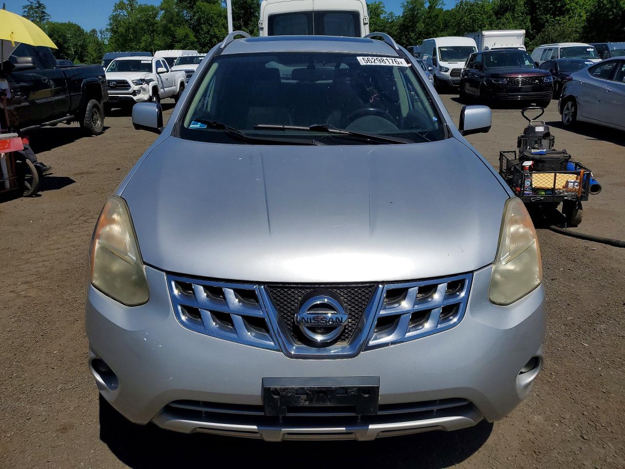 2013 Nissan Rogue S Silver vin: JN8AS5MV7DW645155