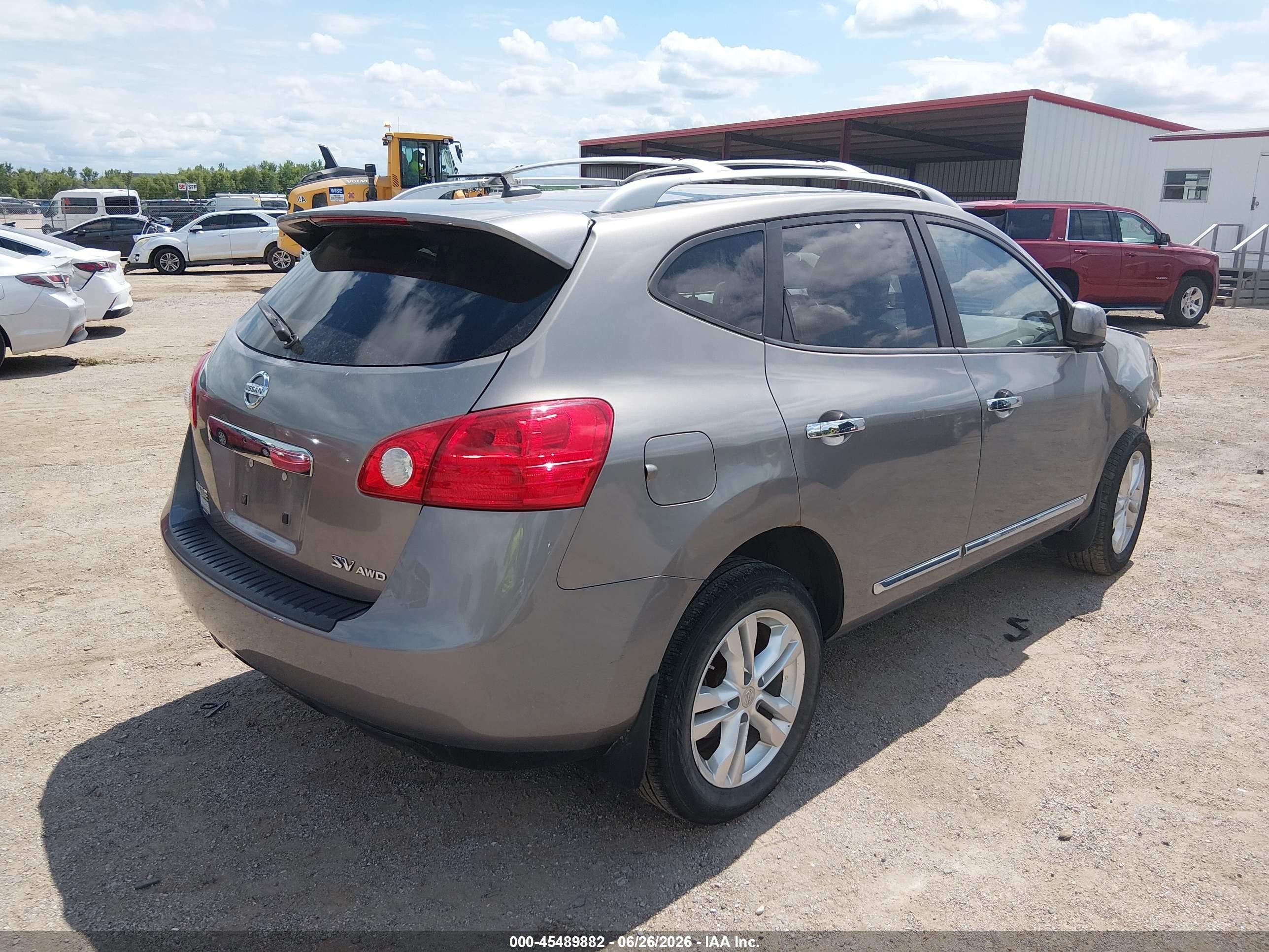 2013 Nissan Rogue Sv Gray vin: JN8AS5MV7DW647004