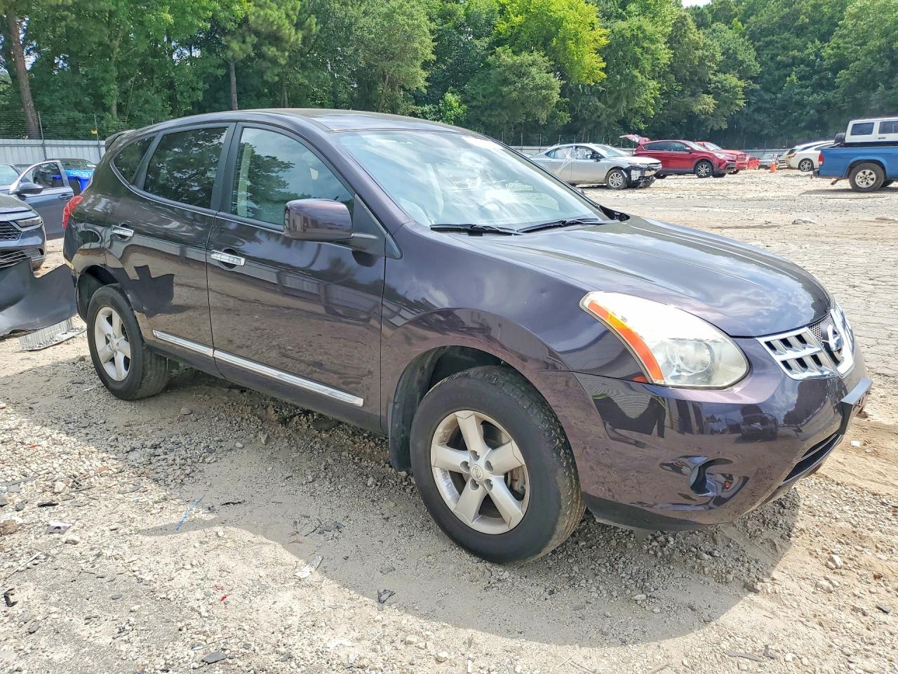 2013 Nissan Rogue S Purple vin: JN8AS5MV7DW652249