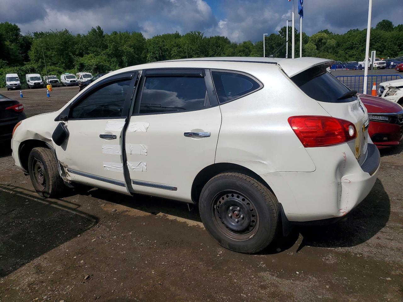 2013 Nissan Rogue S White vin: JN8AS5MV7DW656592
