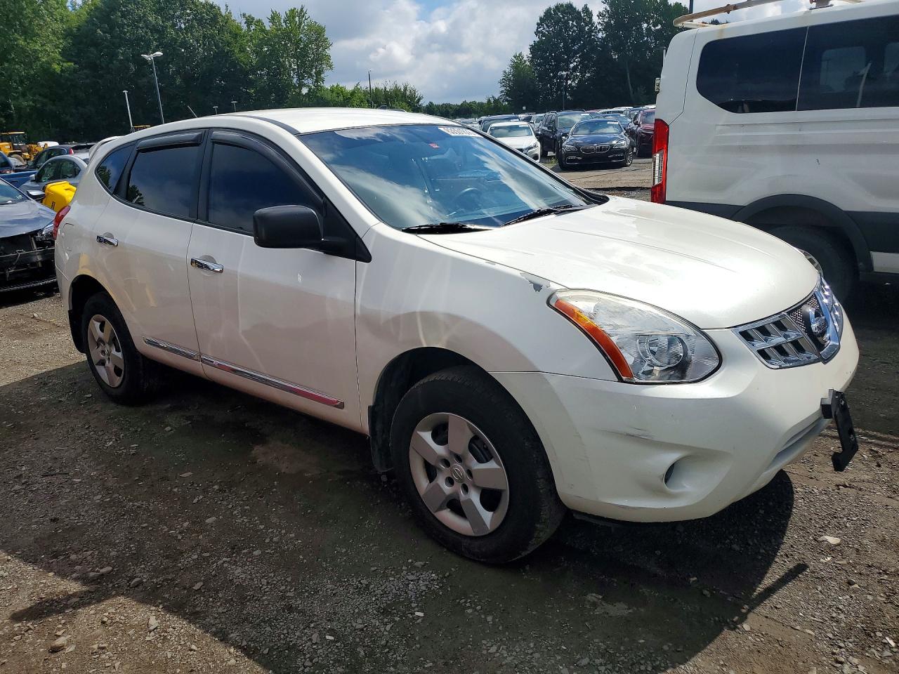 2013 Nissan Rogue S White vin: JN8AS5MV7DW656592