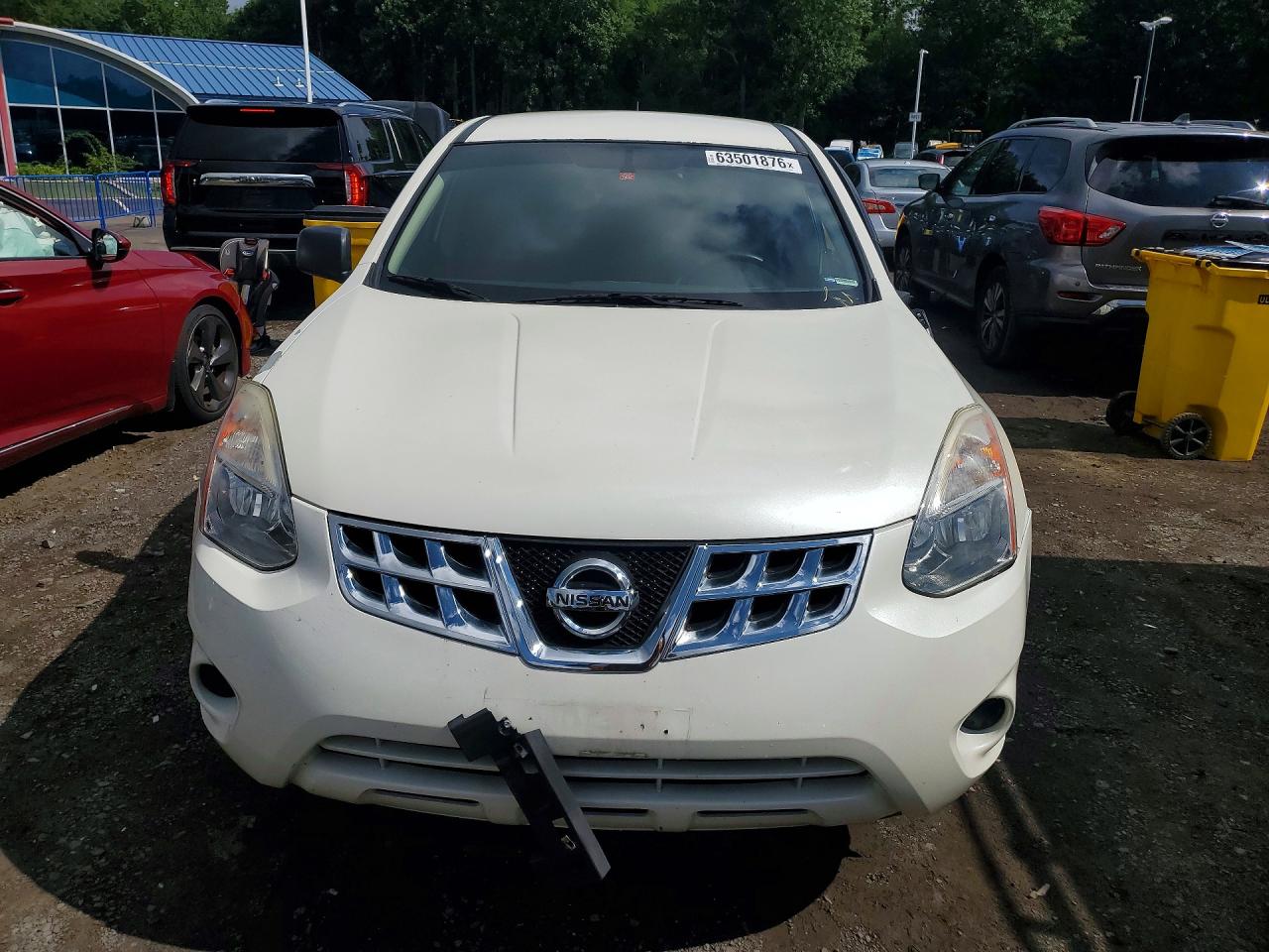 2013 Nissan Rogue S White vin: JN8AS5MV7DW656592