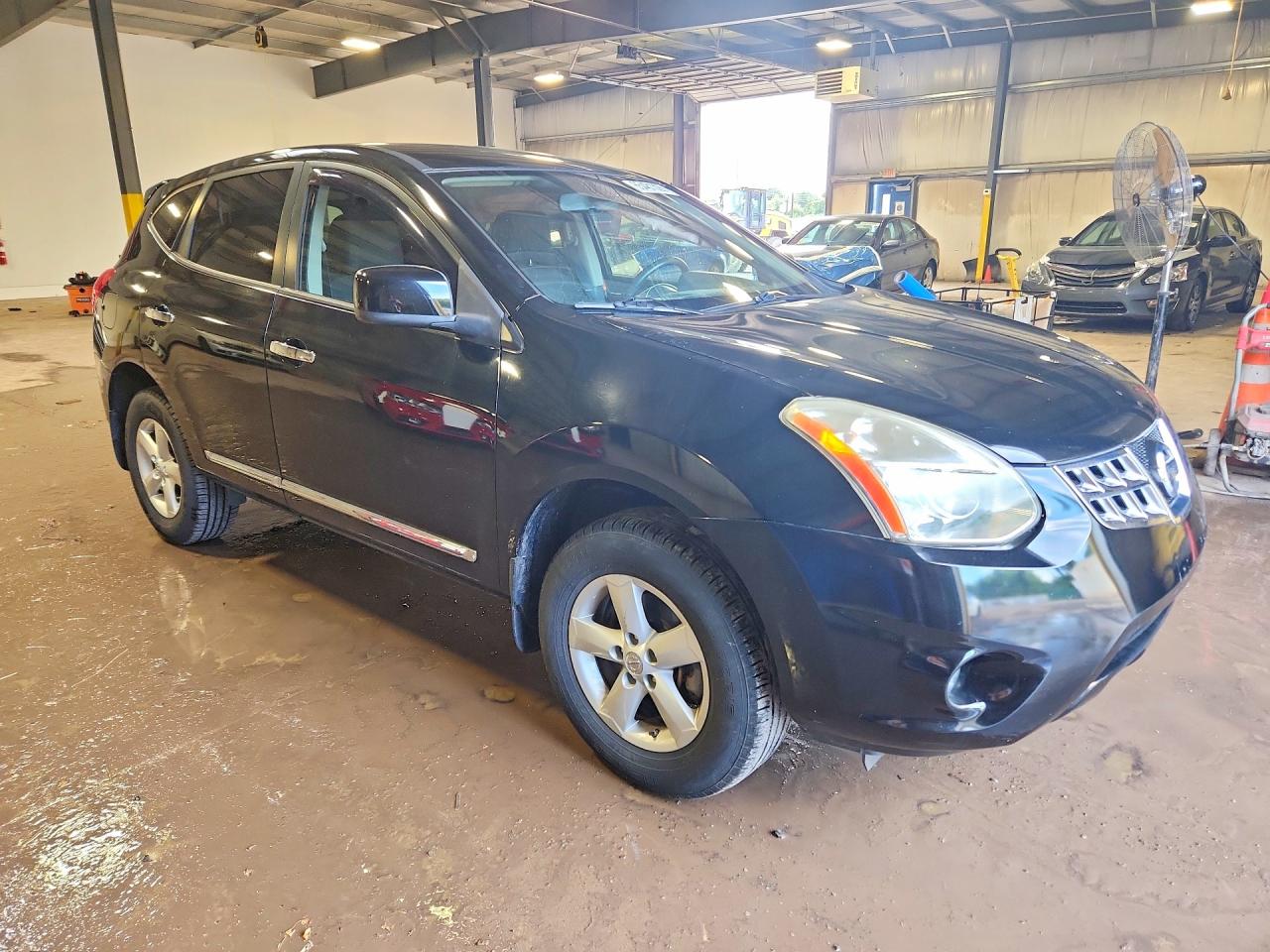 2013 Nissan Rogue S Black vin: JN8AS5MV7DW656768