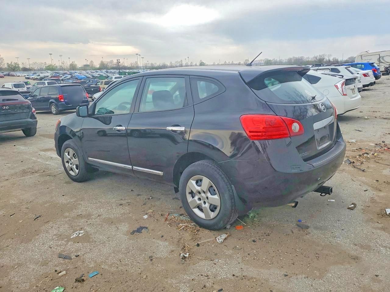 2013 Nissan Rogue S Black vin: JN8AS5MV7DW661789