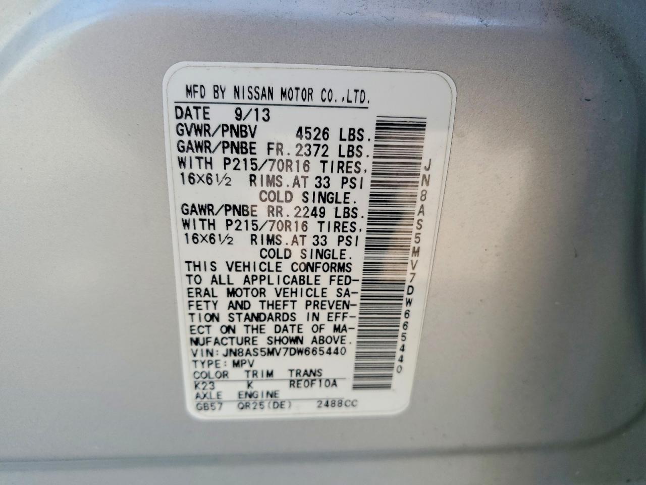 2013 Nissan Rogue S Silver vin: JN8AS5MV7DW665440