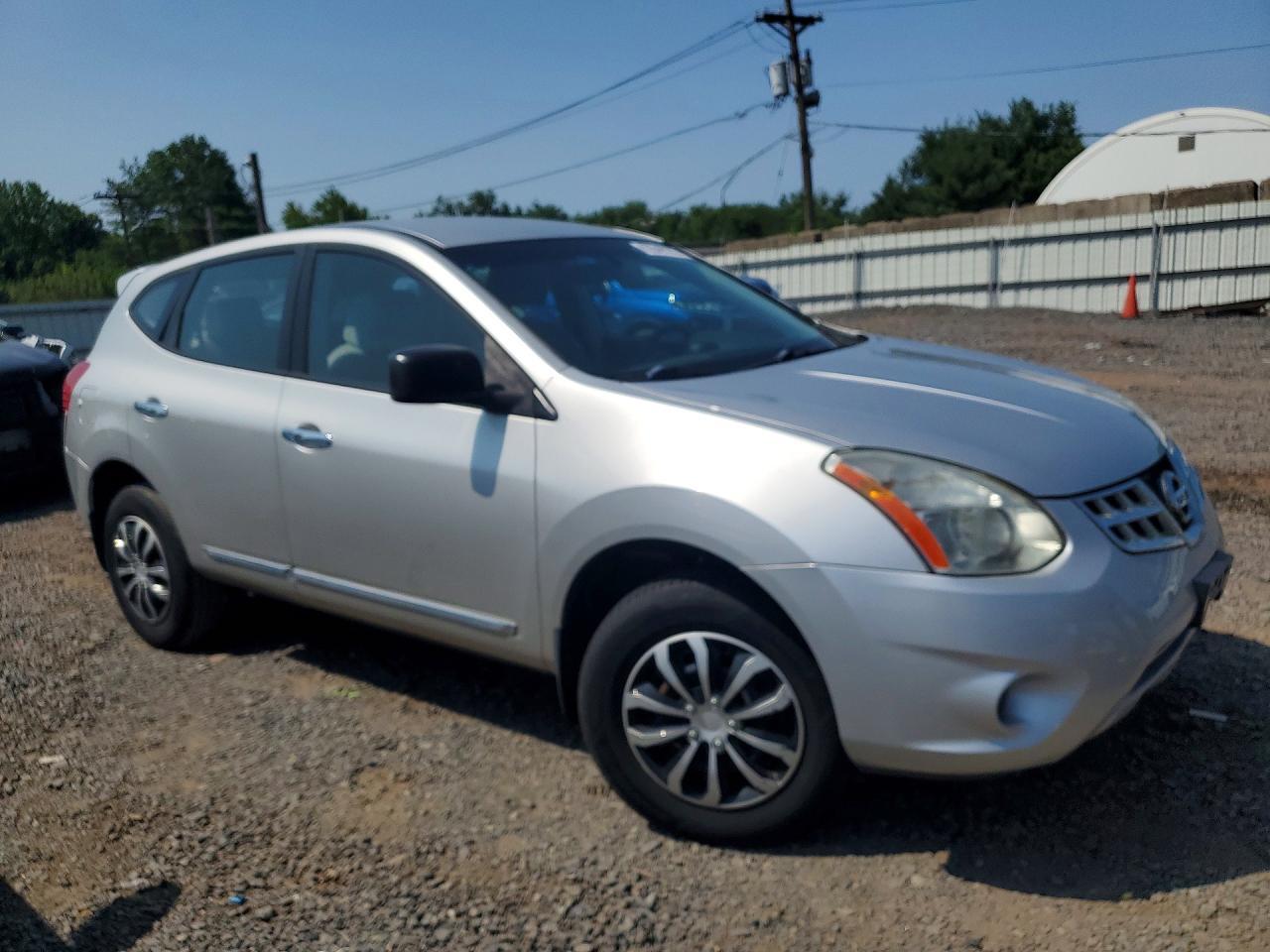 2013 Nissan Rogue S Silver vin: JN8AS5MV7DW665440