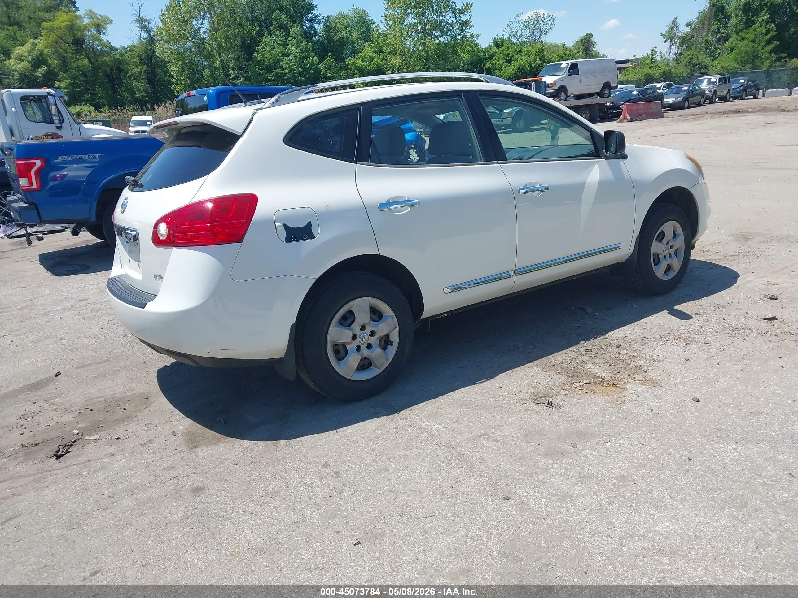 2014 Nissan Rogue Select S White vin: JN8AS5MV7EW202974