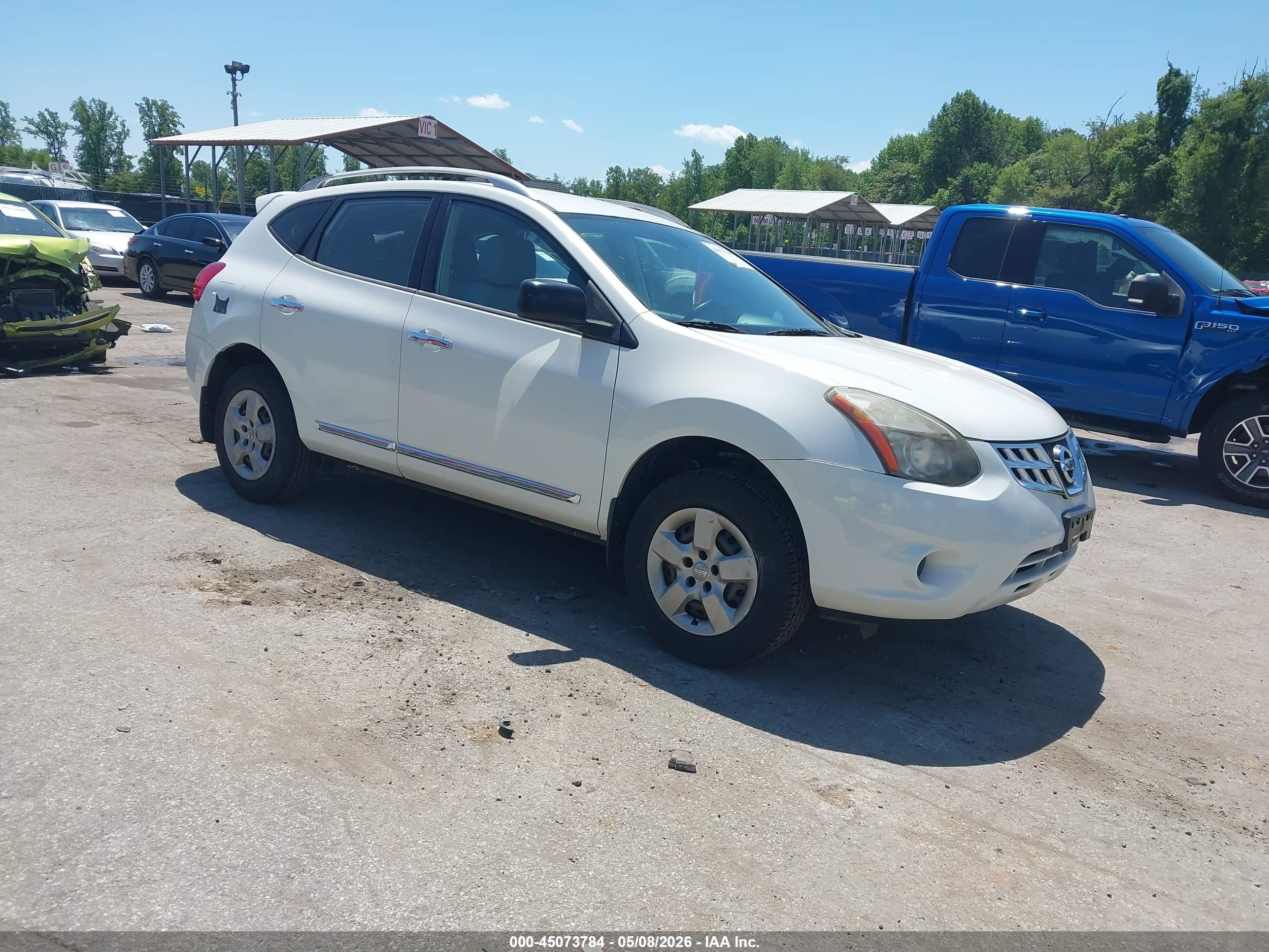2014 Nissan Rogue Select S White vin: JN8AS5MV7EW202974