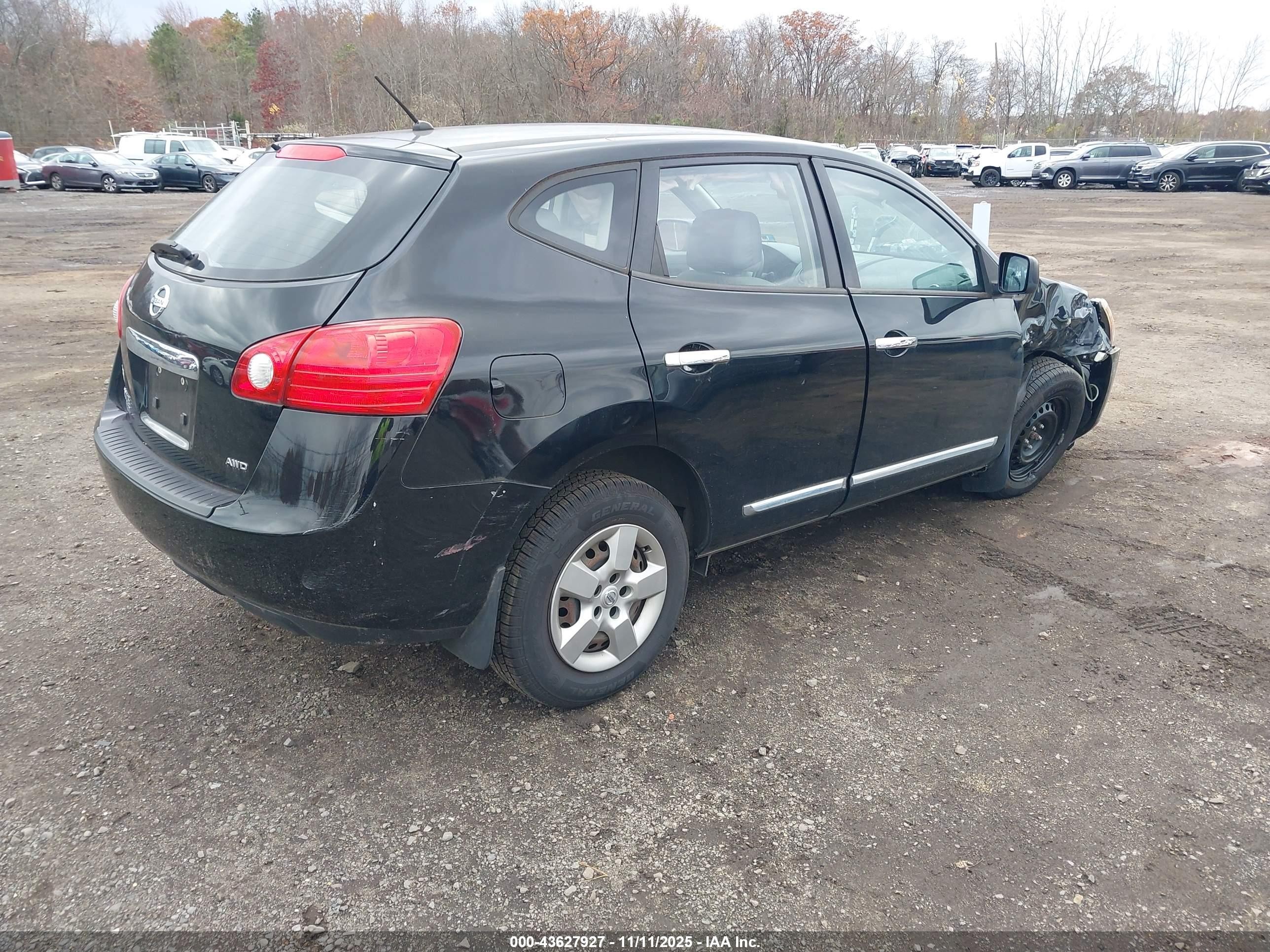 2014 Nissan Rogue Select S Black vin: JN8AS5MV7EW203526