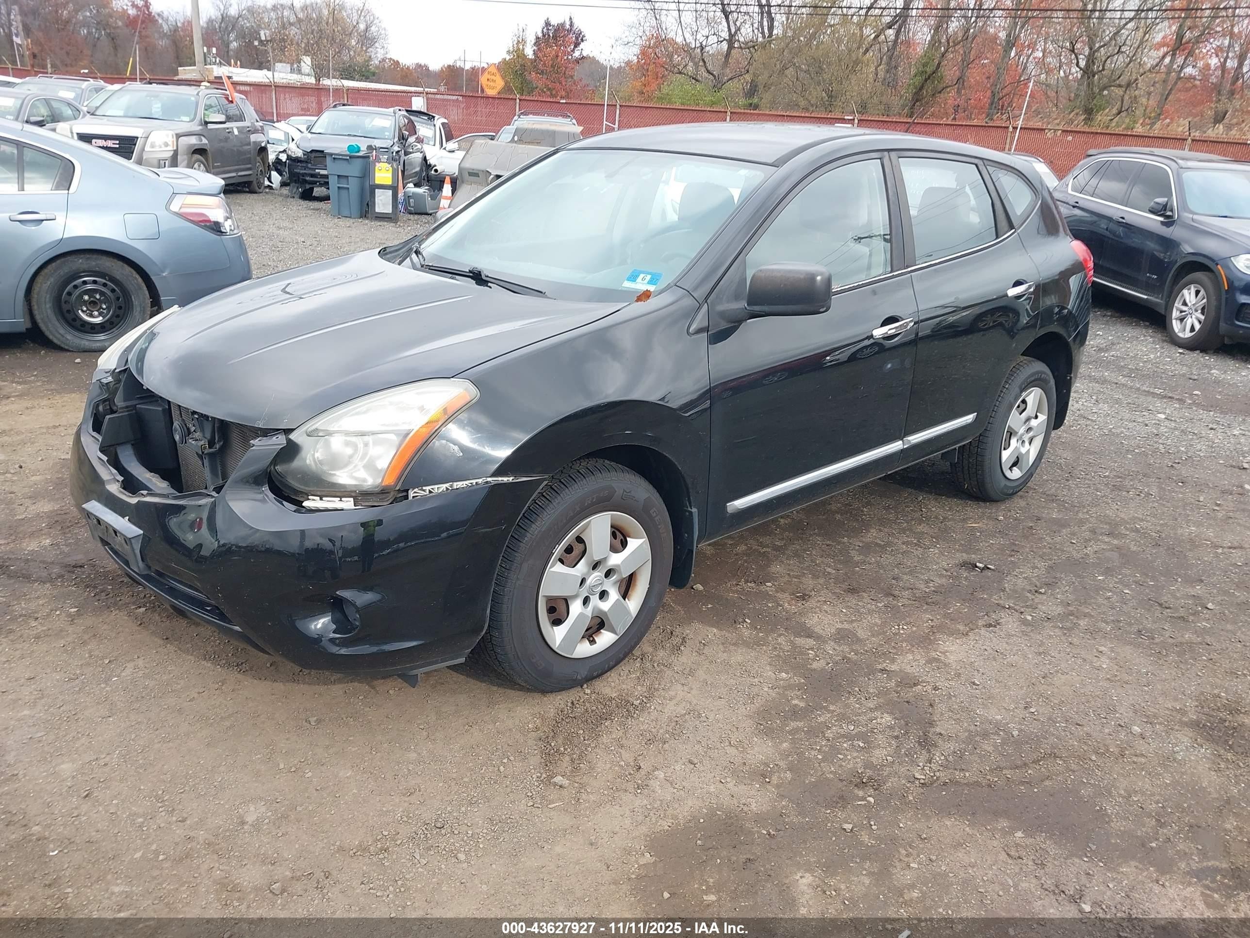2014 Nissan Rogue Select S Black vin: JN8AS5MV7EW203526