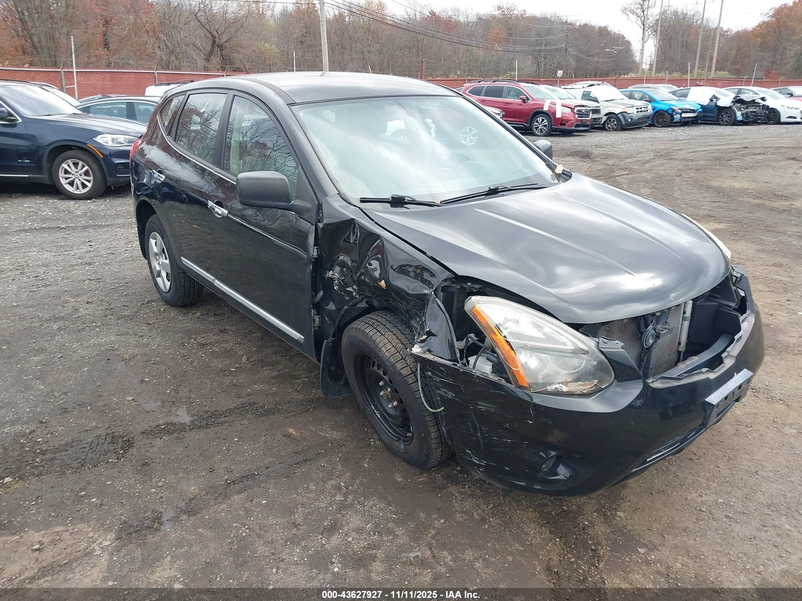 2014 Nissan Rogue Select S Black vin: JN8AS5MV7EW203526