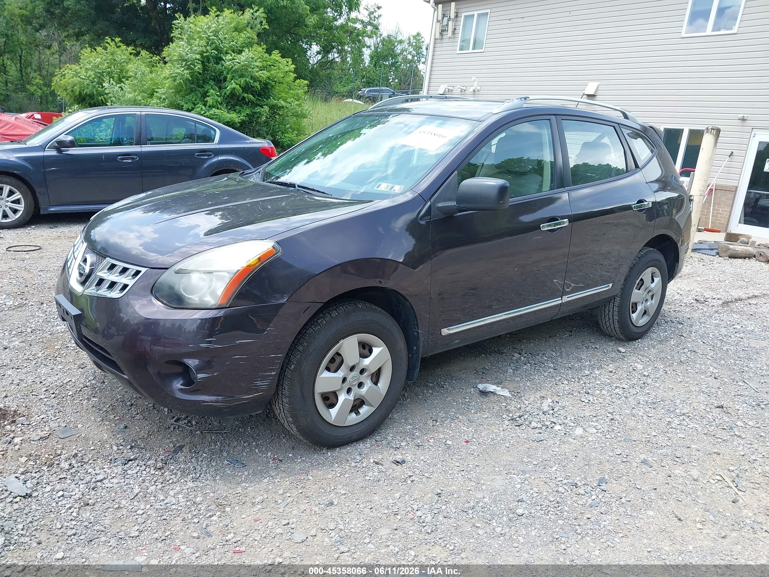 2014 Nissan Rogue Select S Gray vin: JN8AS5MV7EW702035