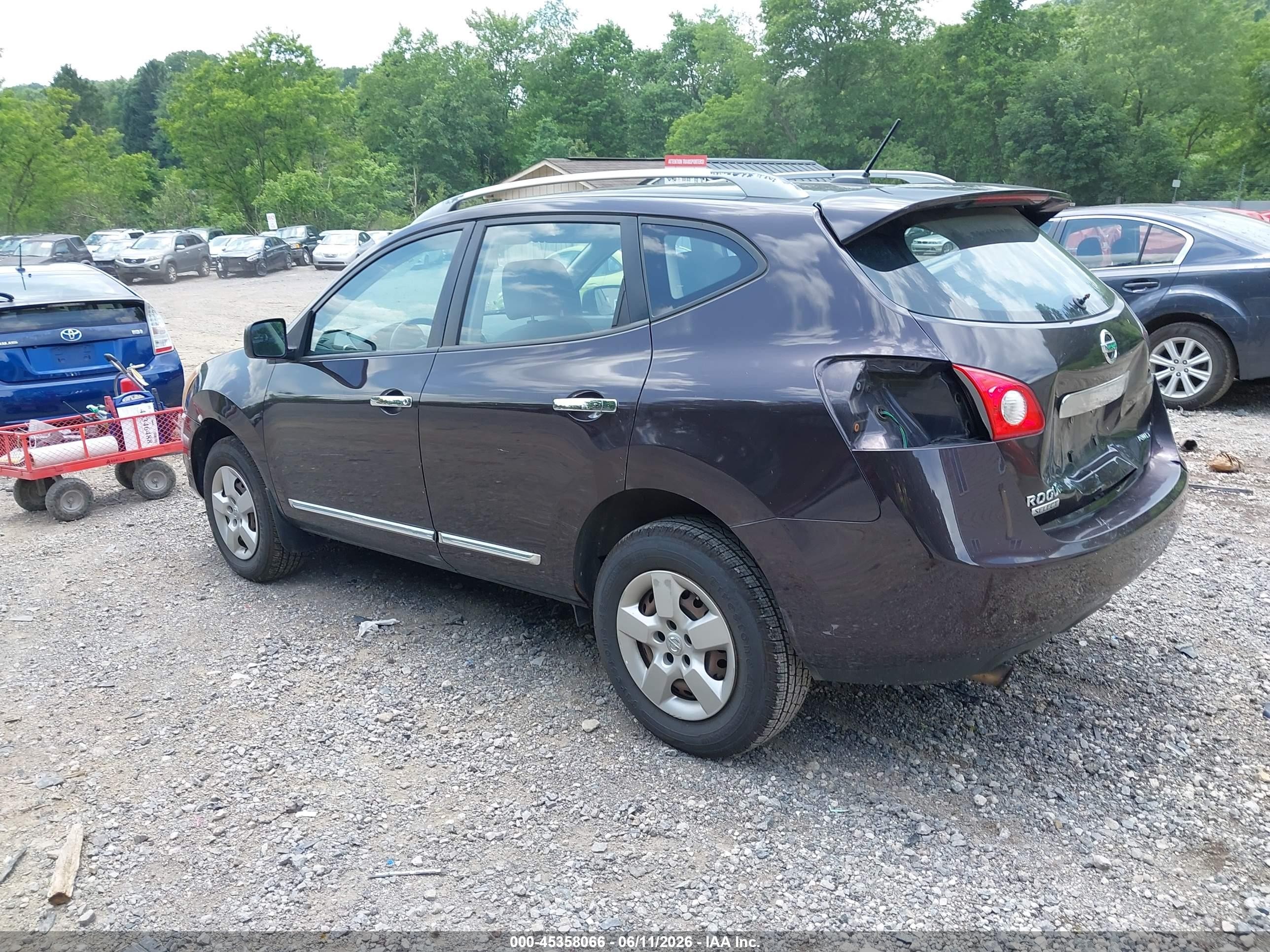 2014 Nissan Rogue Select S Gray vin: JN8AS5MV7EW702035
