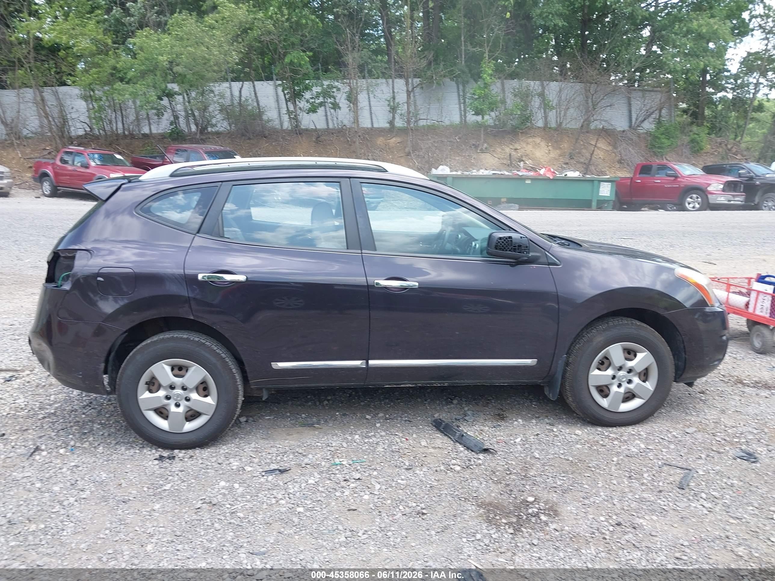 2014 Nissan Rogue Select S Gray vin: JN8AS5MV7EW702035